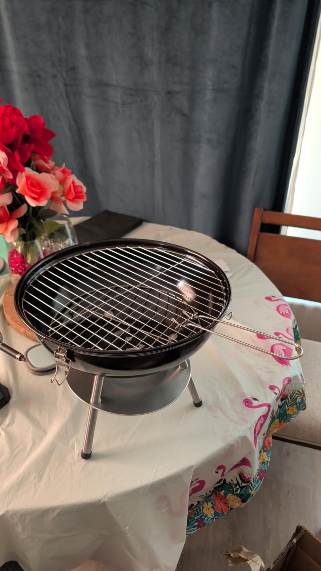 Gas One - 14-inch Portable Barbecue Grill with 3-Point Locking Lid for Heat Preservation - Dual Venting System - Small Charcoal Grill for Backyard, Camping, Boat customer photo 2