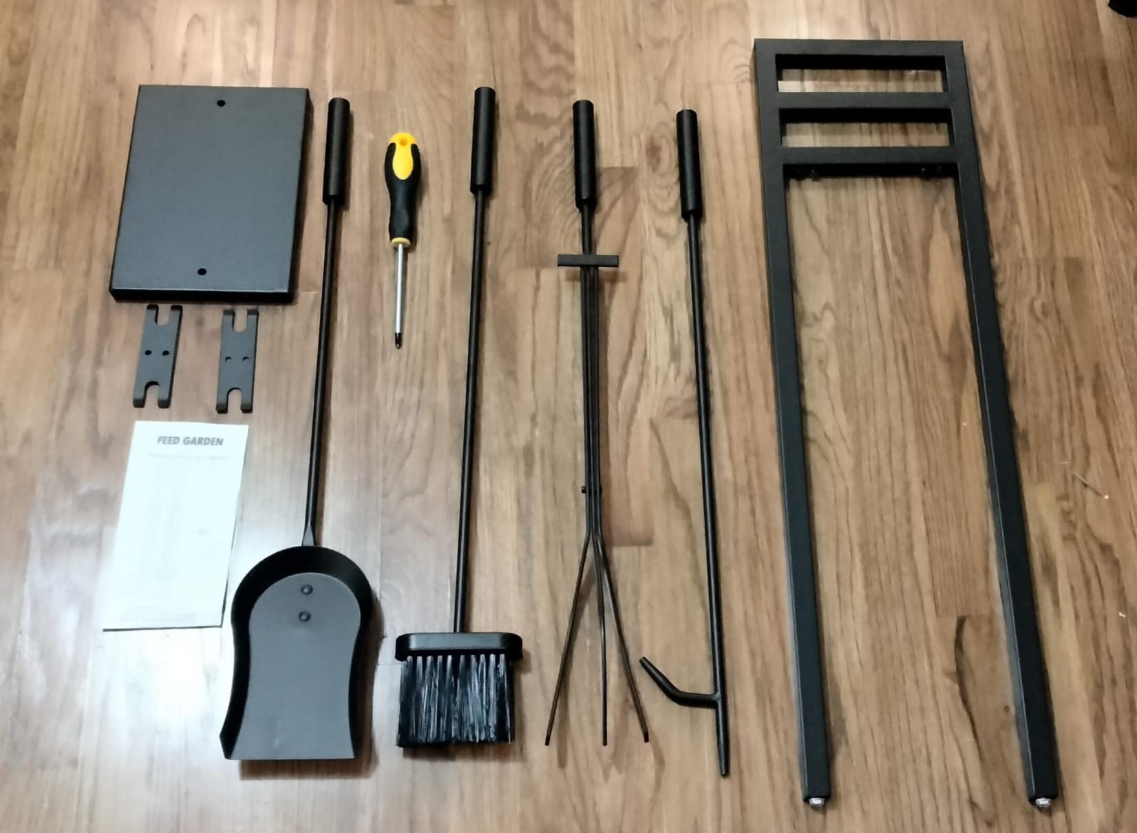 FEED GARDEN 5-Piece Fireplace Tool Set, 30