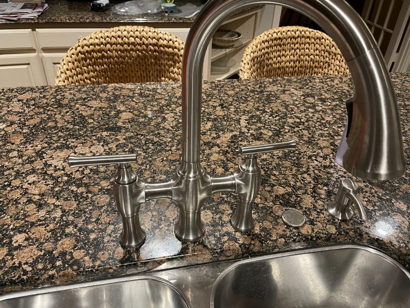 Kohler Oresund R28705-SD-VS Pull-Down Bridge Kitchen Faucet customer photo 1