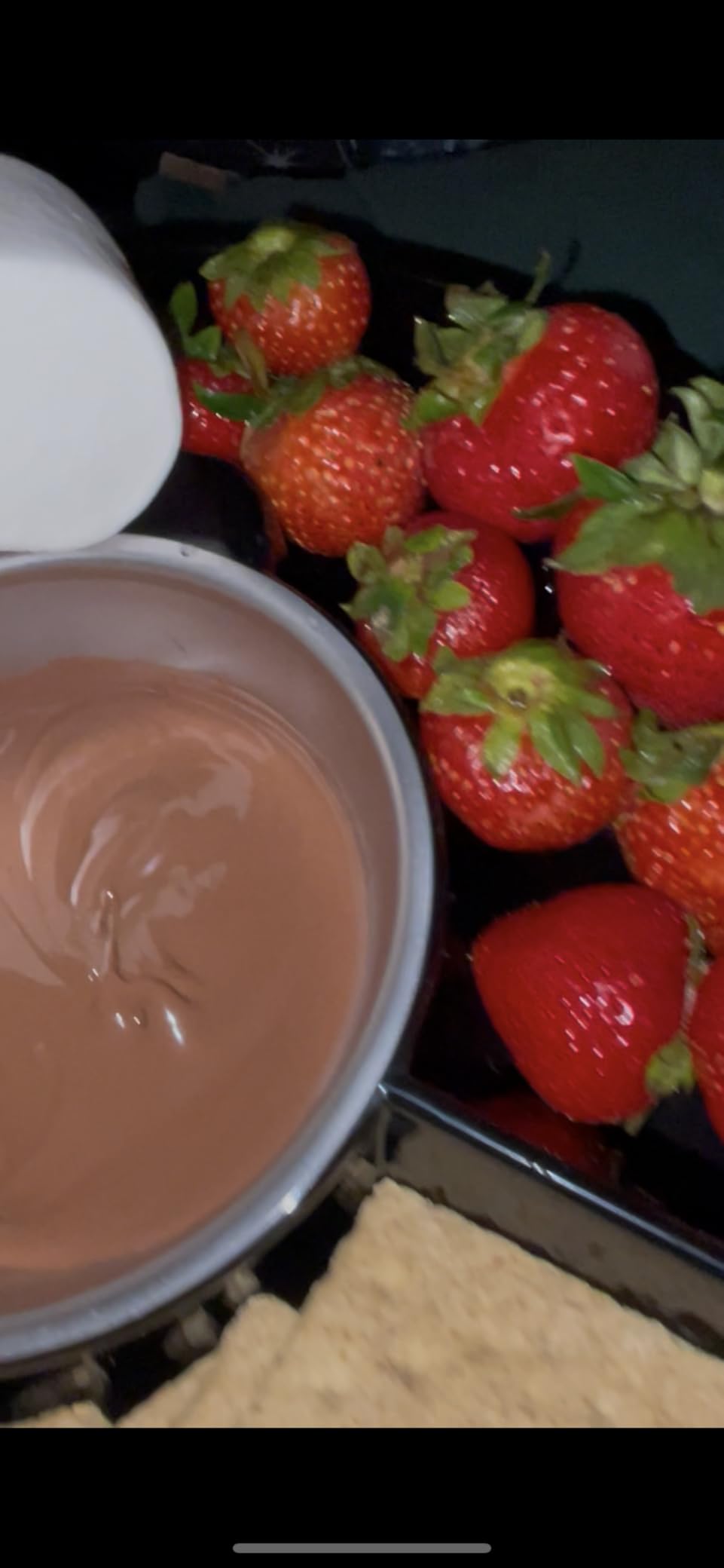 Kusini Electric Fondue Pot Set - Chocolate Fondue Kit - Temperature Control | Detachable Serving Tray, 10oz Melting Pot, 4 Roasting Forks - Gift Set & Date Night Idea. Serve at Movie Night or Game Night. customer photo 2