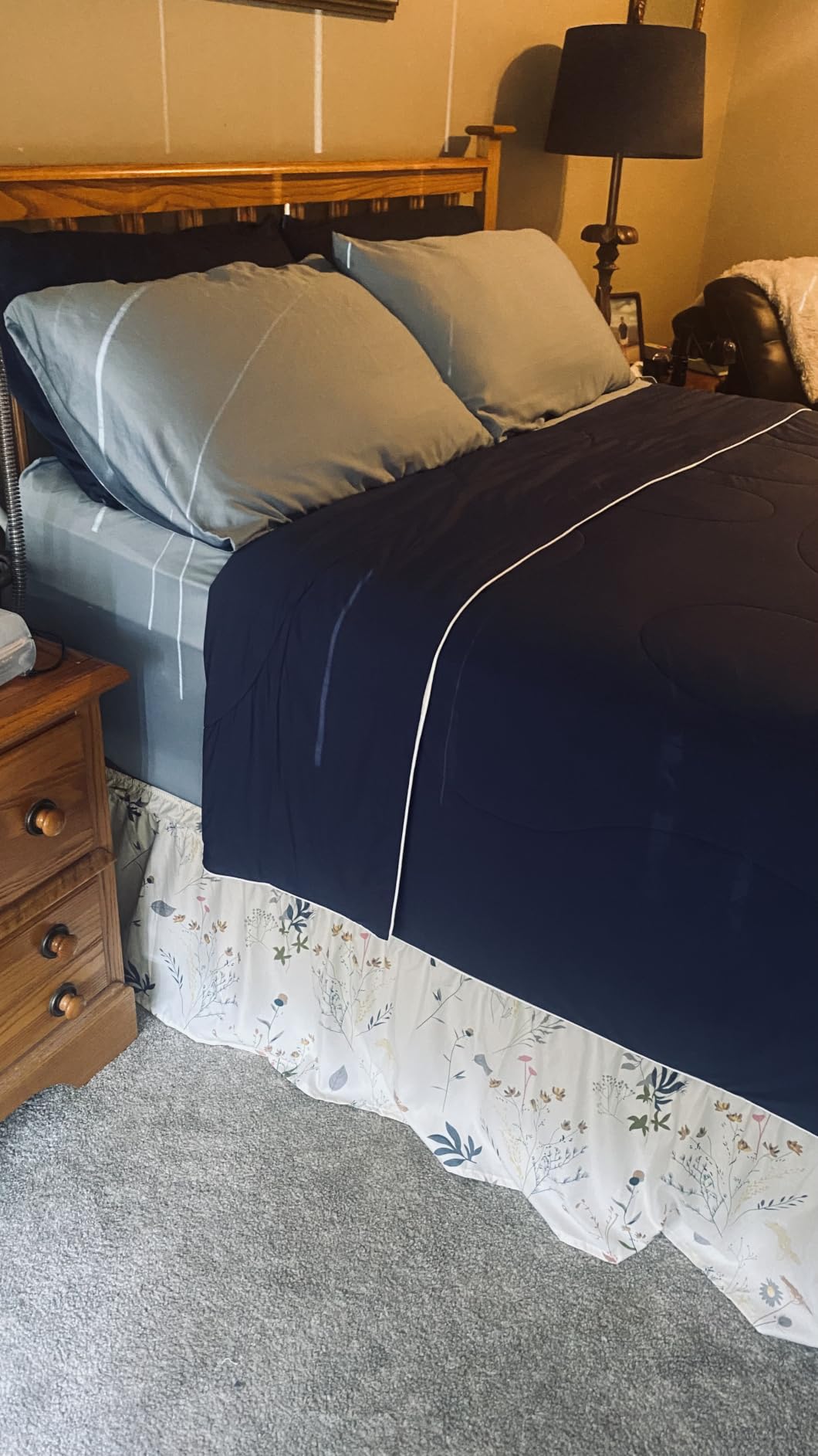DOZ Sheet Set, 100% Viscose derived from Bamboo, Organically Grown, Buttery Soft, Cooling Sheets, High GSM, Deep Pockets - 3 Piece - 2 Pillowcases 1 Fitted Sheet (Forest, Queen) customer photo 2