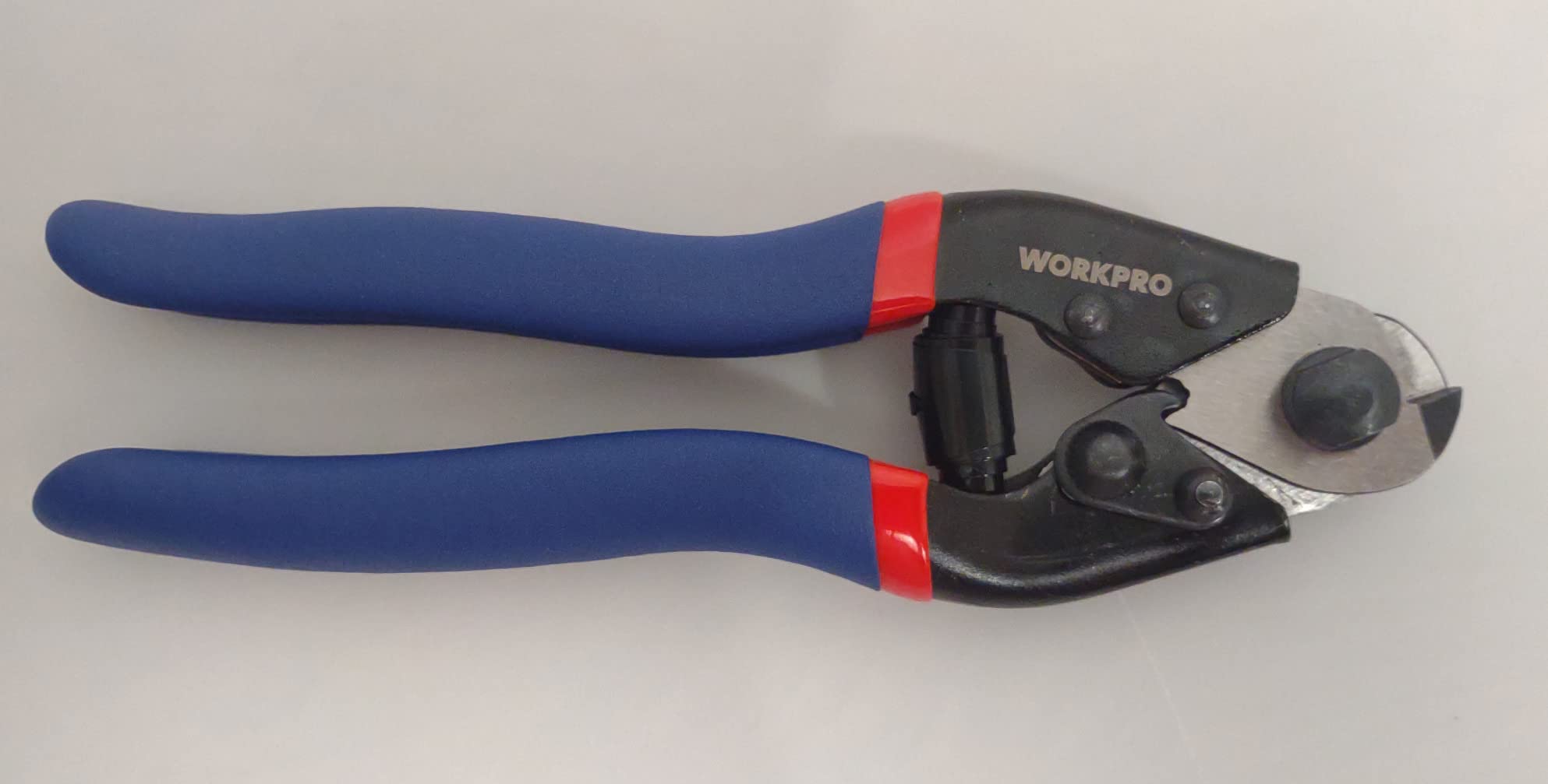 WORKPRO Cable Cutter, 7-1/2 Inch Heavy Duty Wire Rope Cutter | Chrome Vanadium Steel, Safety Lock, Non-Slip Handle for Hard Wire Ropes, Steel Wires and Aircraft Cables customer photo 1