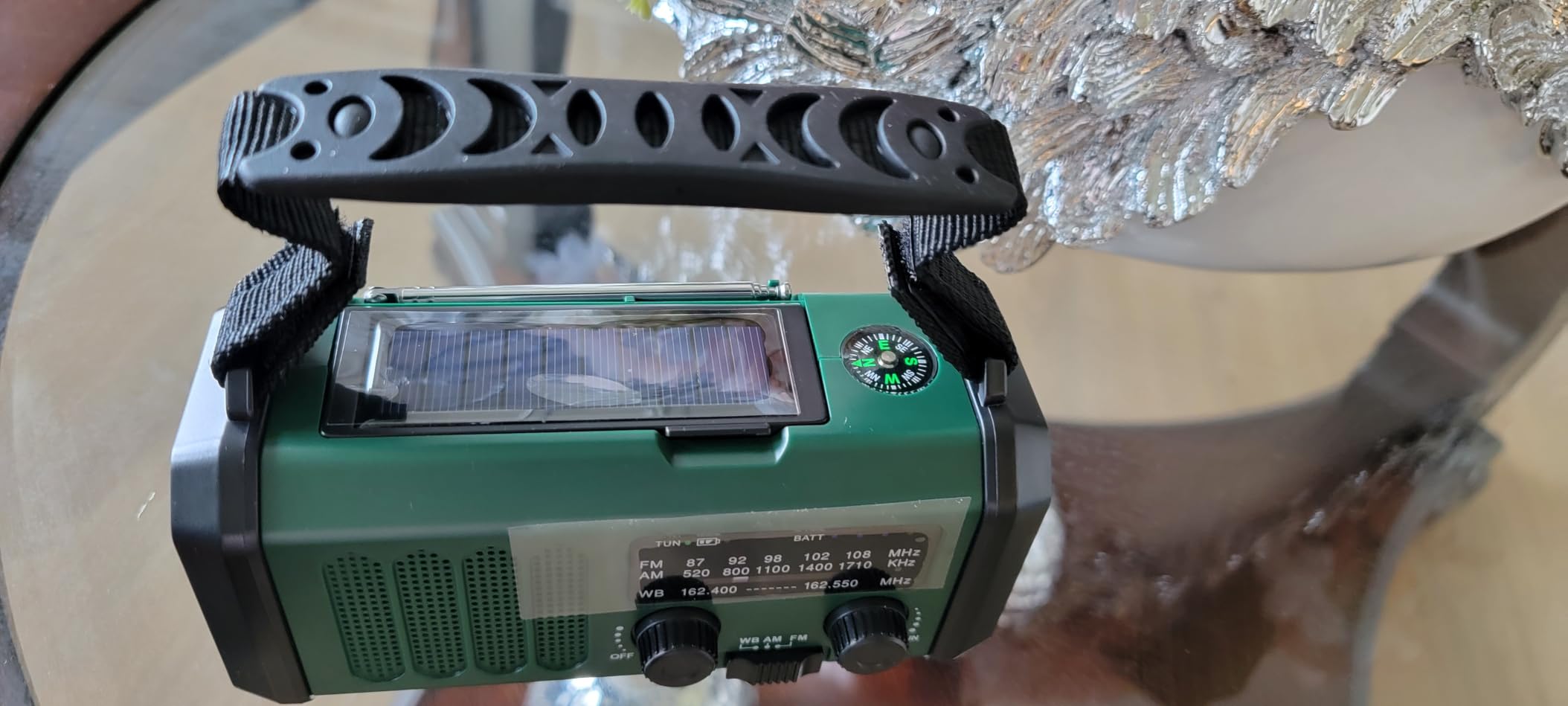 Leaton Hand Crank Emergency Radio, NOAA Weather Radio AM/FM, 10000mAh | Solar Power Bank, Rechargeable Battery Powered, USB-C Charger, Flashlight, SOS Alarm, for Camping Survival Emergencies customer photo 2