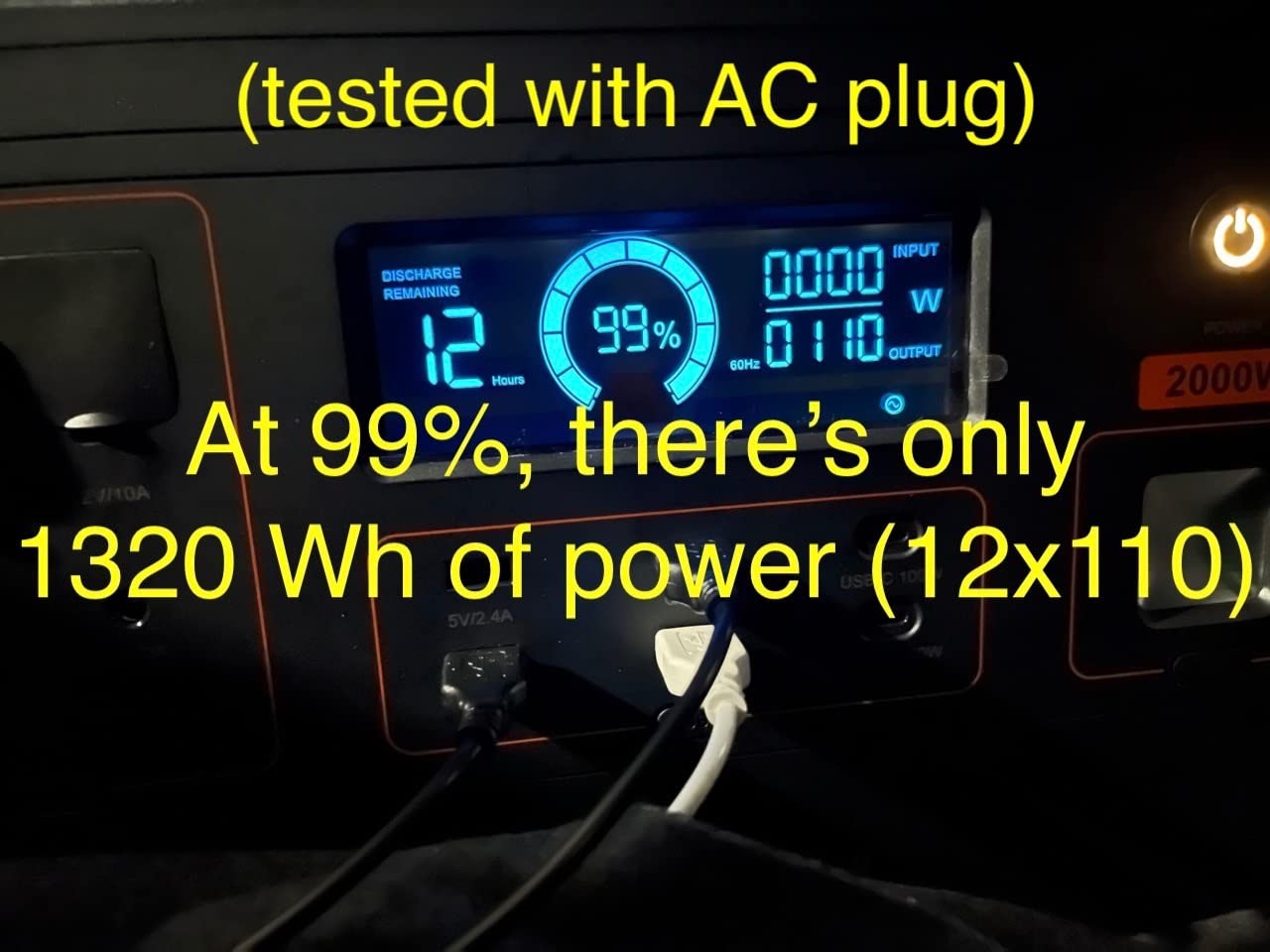 GRECELL 999Wh Solar Generator 1000W Portable Power Station for Outdoor | With 60W USB-C PD Output, 120V Pure Sine Wave AC Outlet customer photo 1