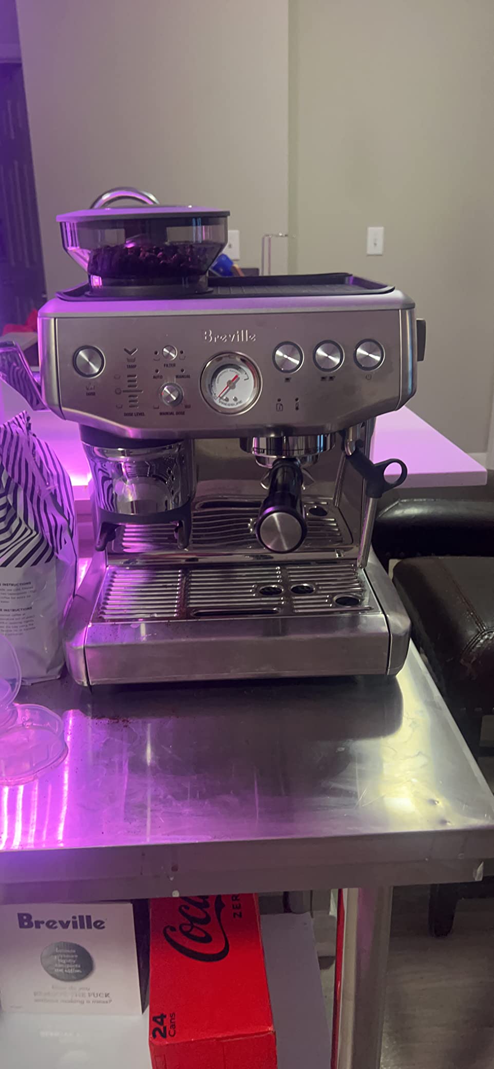 Breville BES876BSS Barista Express Impress Espresso Machine, Brushed Stainless Steel customer photo 2
