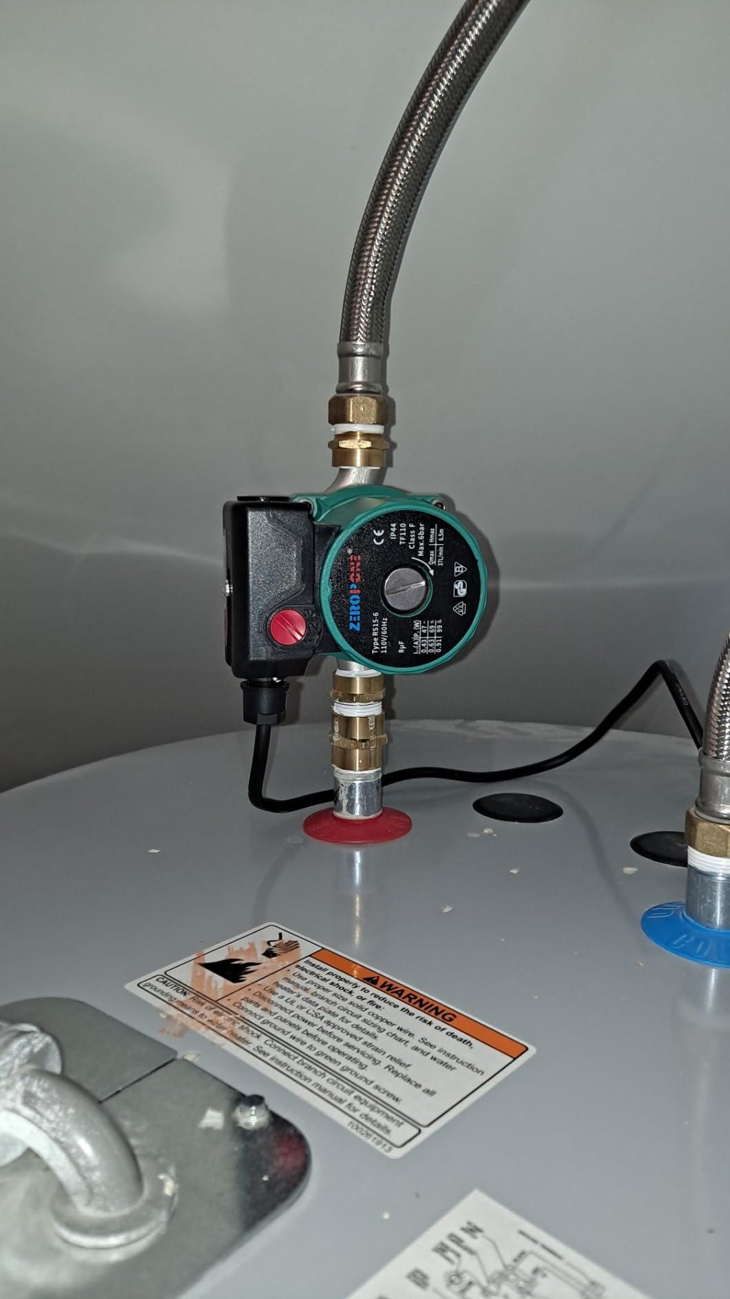 Hot Water Recirculating Pump 120W for Electric Water Heater System | Water Circulator Pump NPT 3/4