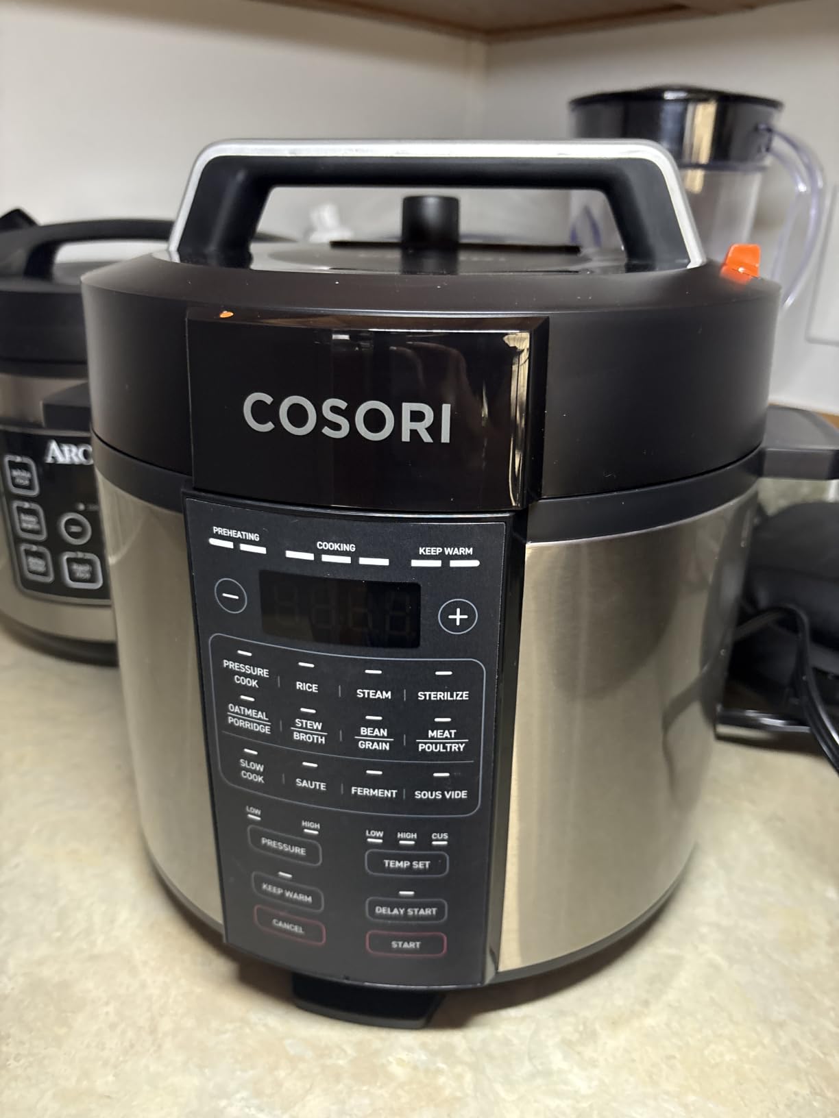Cosori Pressure Cooker 6QT, 9-in-1, Ceramic Coating Pot, 12 Safety Features | Rice Cooker, Slow Cook, Sous Vide, Saute, Stainless Steel, 1100W, Silver customer photo 2