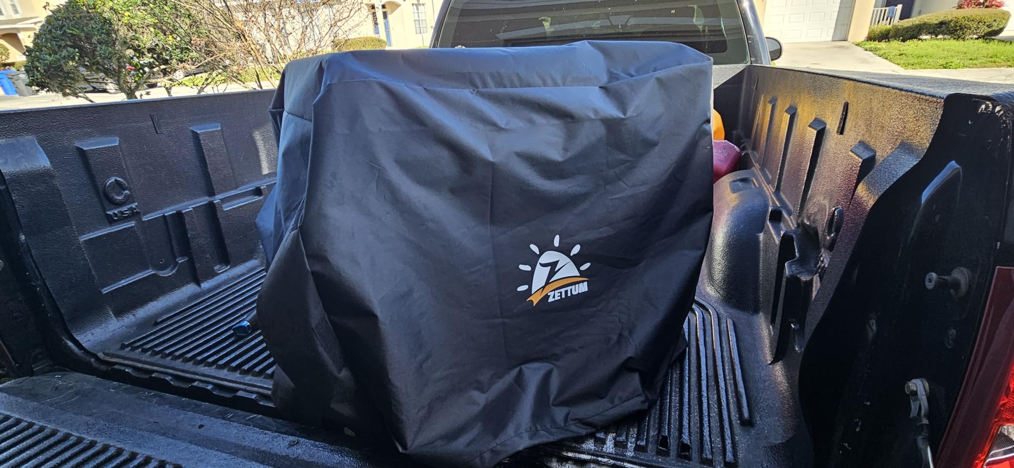 Zettum Generator Cover 38 Inch - 600D Outdoor Generator Covers Heavy Duty Waterproof, Small Outside Equipment Cover for DuroMax, Westinghouse, Champion, Predator, Honda Portable Generator 5500-15000W customer photo 1