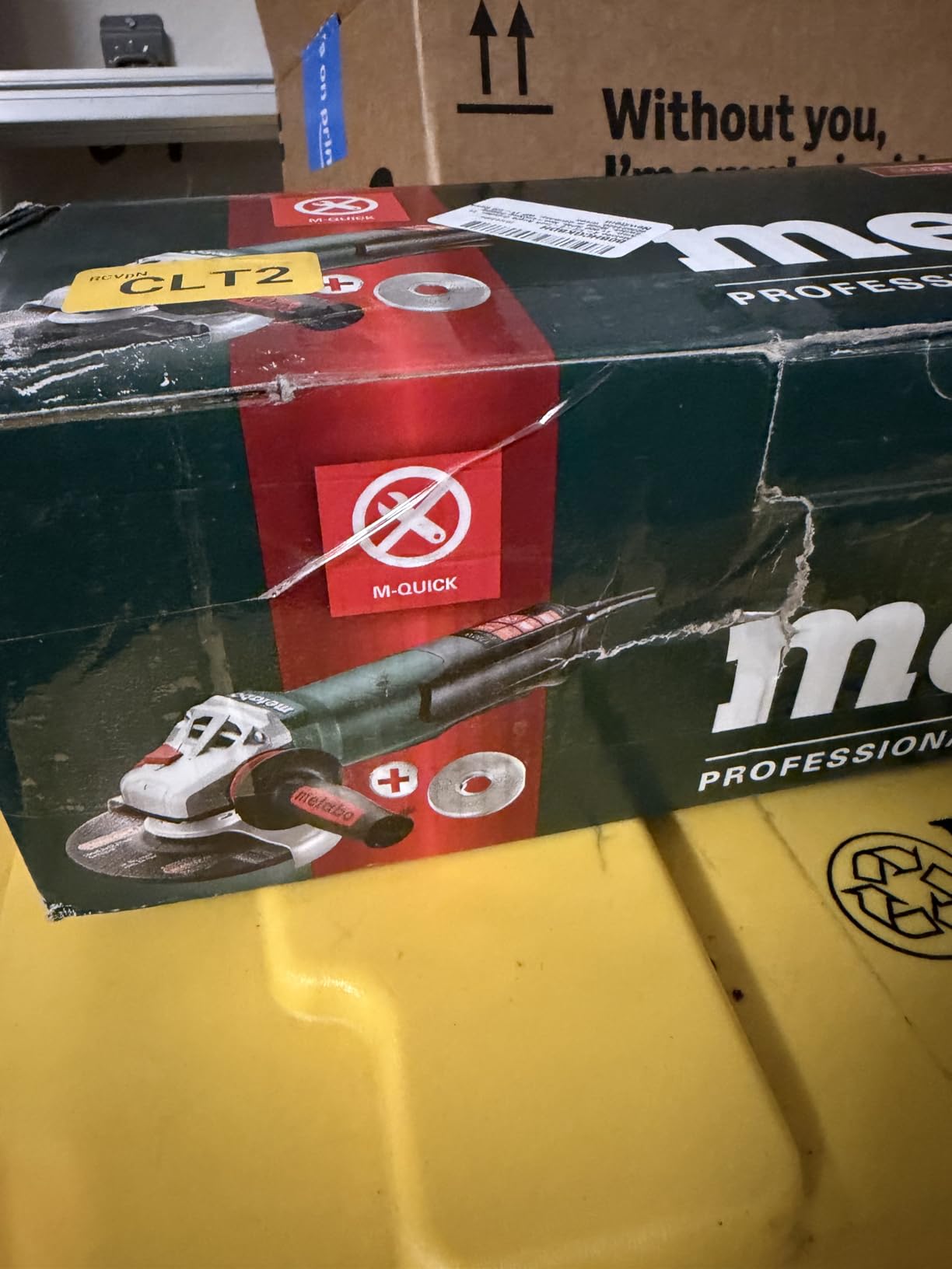 Metabo 4-1/2-5-Inch Angle Grinder, 11 Amp, 11,000 RPM, Non-Locking Paddle Switch, Made in Germany, WP 11-125 Quick, 603624420, Green customer photo 1