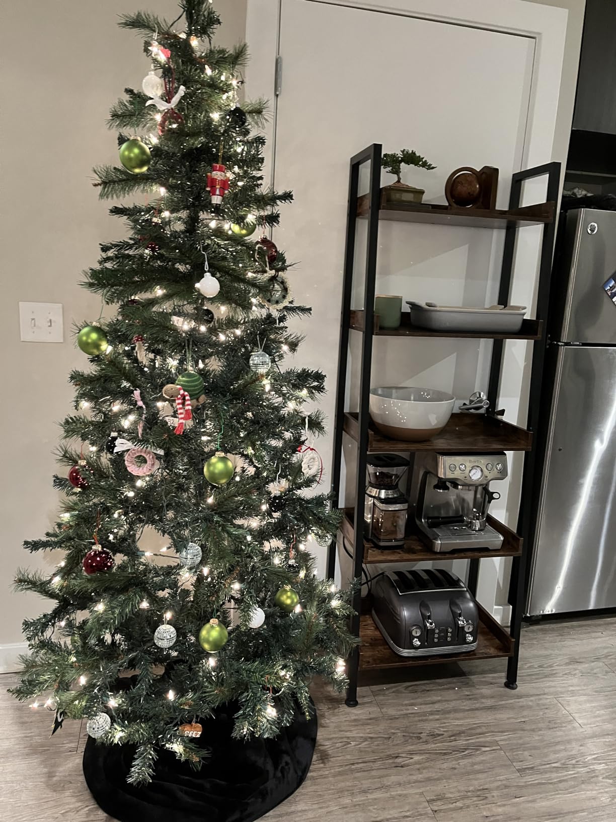 ASTARTH 5-Tier Ladder Shelf, 67 Inch Tall Open Floor Standing Bookshelf | Wooden Display Shelves with Metal Frame, for Living Room, Home Office, Rustic Brown customer photo 1