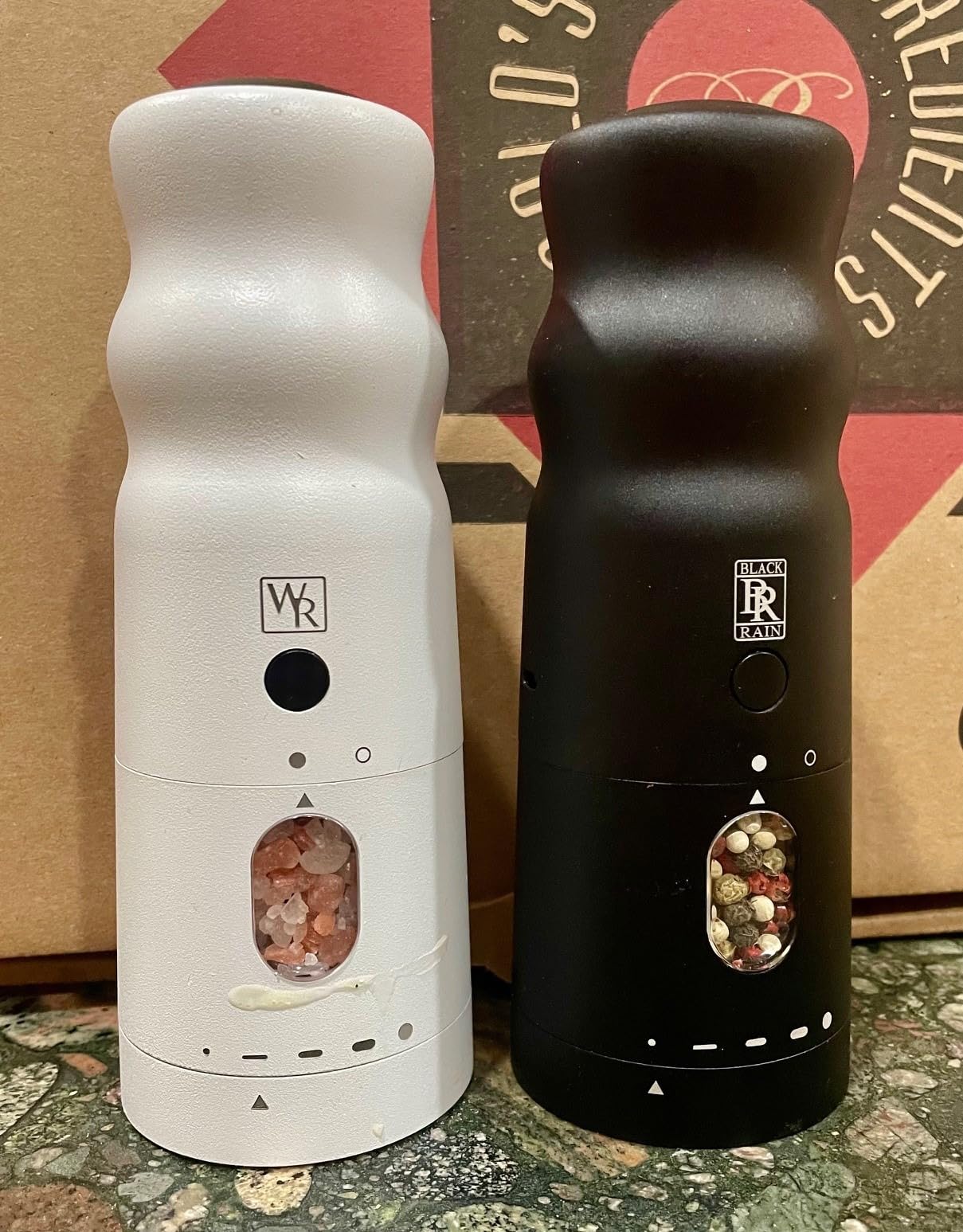 BLACK RAIN Rechargeable Electric Pepper Mill Grinder (Matte Black) | Heavy Duty Professional Grade Electric Peppercorn Grinder With LED Light, Features Adjustable Coarseness Levels customer photo 2
