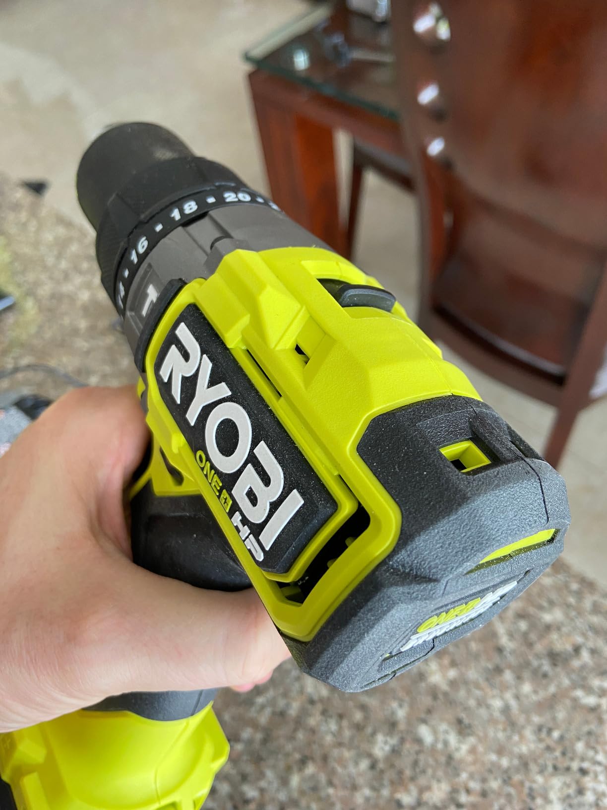 RYOBI ONE+ HP 18V Brushless Cordless 1/2 in. Hammer Drill Kit with (2) 2.0 Ah Batteries, Charger, and Bag (PBLHM101K2) customer photo 1