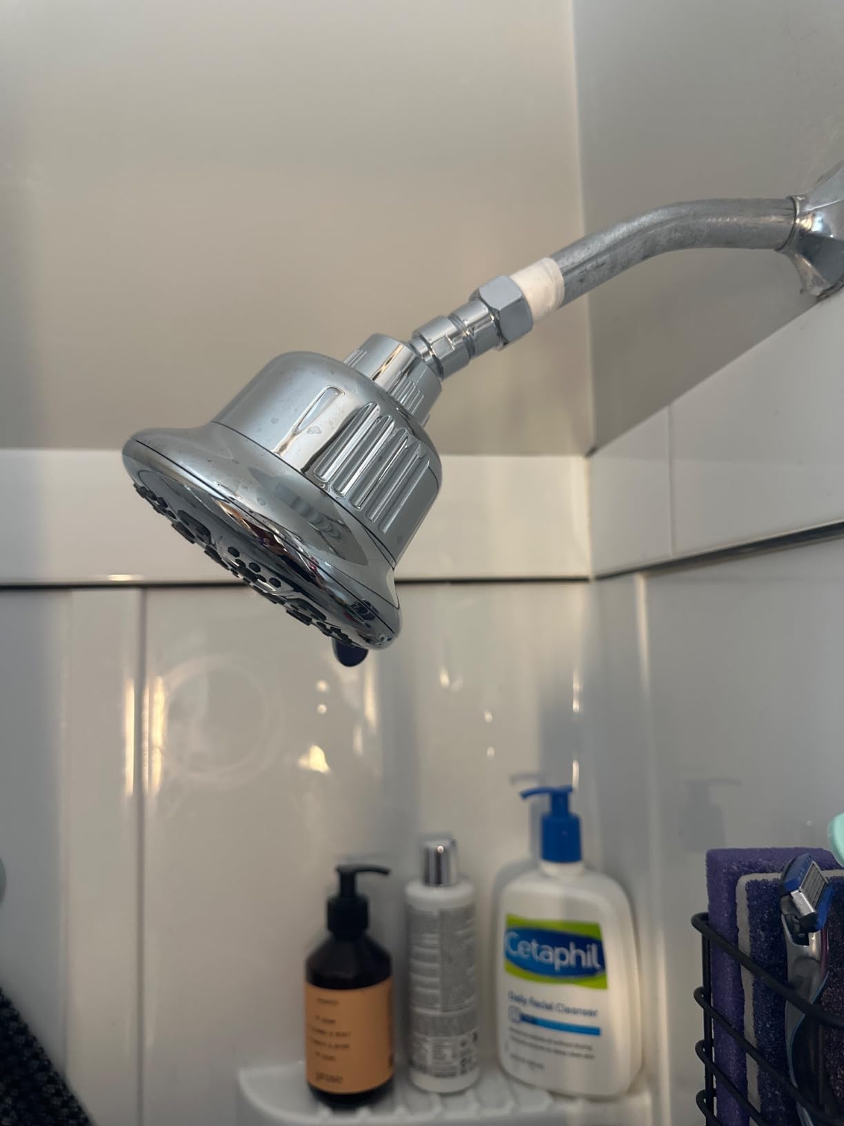 MakeFit Filtered Shower Head - High Pressure Shower Head with Filter for Hard Water Softener - 7 Settings Bathroom Rain Showerhead to Remove Chlorine and Heavy Metals (Chrome) customer photo 2
