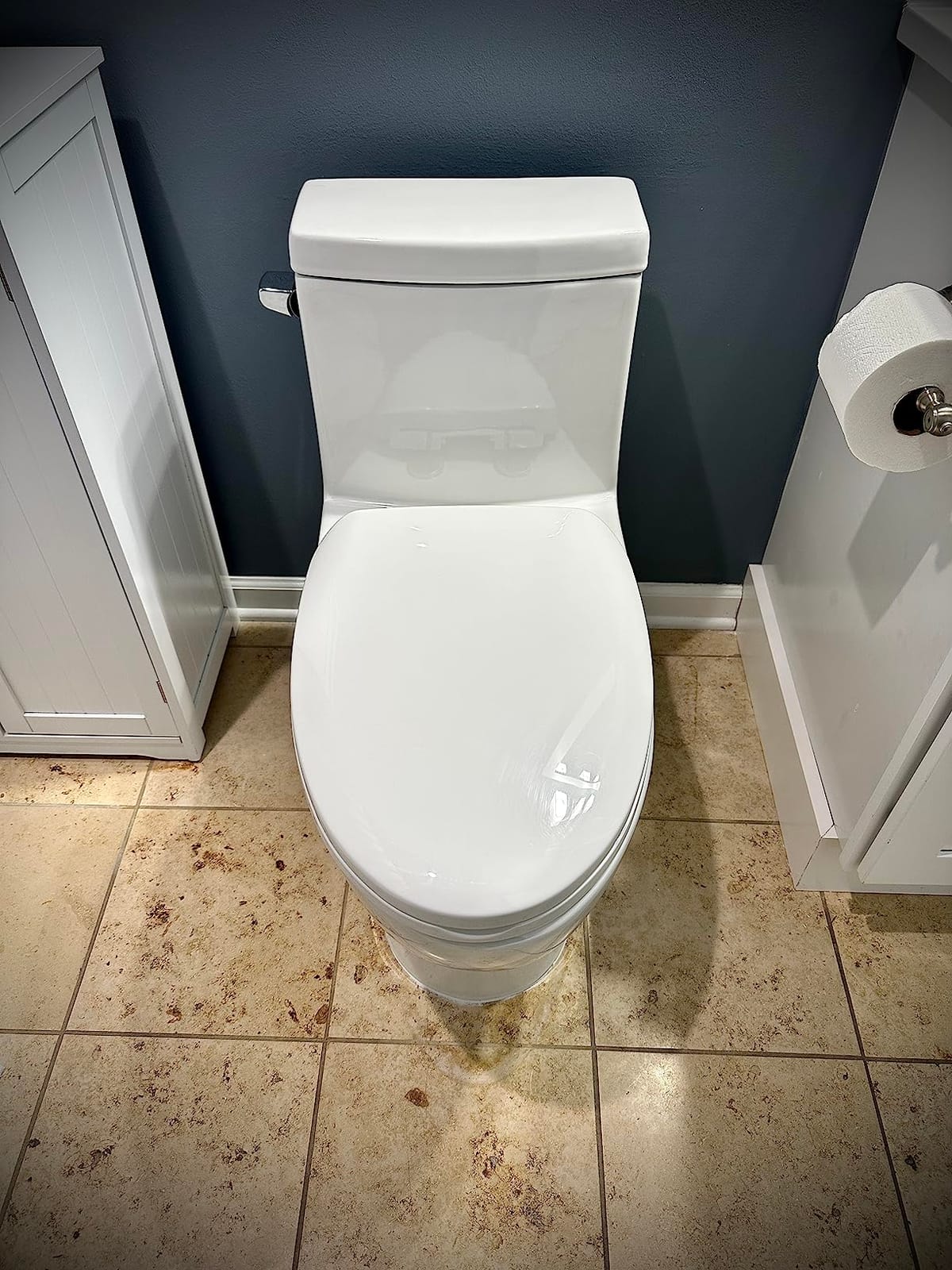 HOROW HR-ST076W One Piece Toilet, Single Flush, Compact Skirted Design | Powerful MAP 800g Flush, Single Flush 1.28 GPF, Compact Skirted Elongated Toilet, Easy Clean, Soft Close Seat, 12
