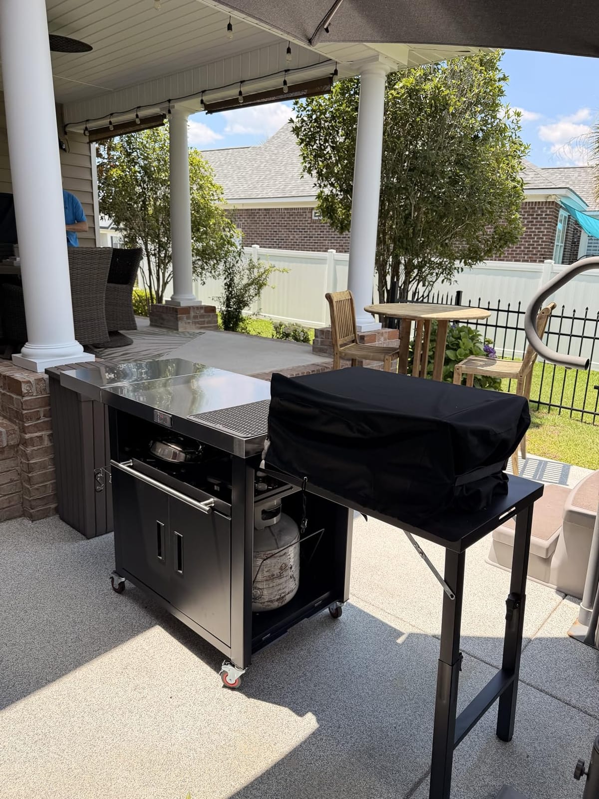 Feasto 3-Tier Outdoor Grill Cart, 26.6