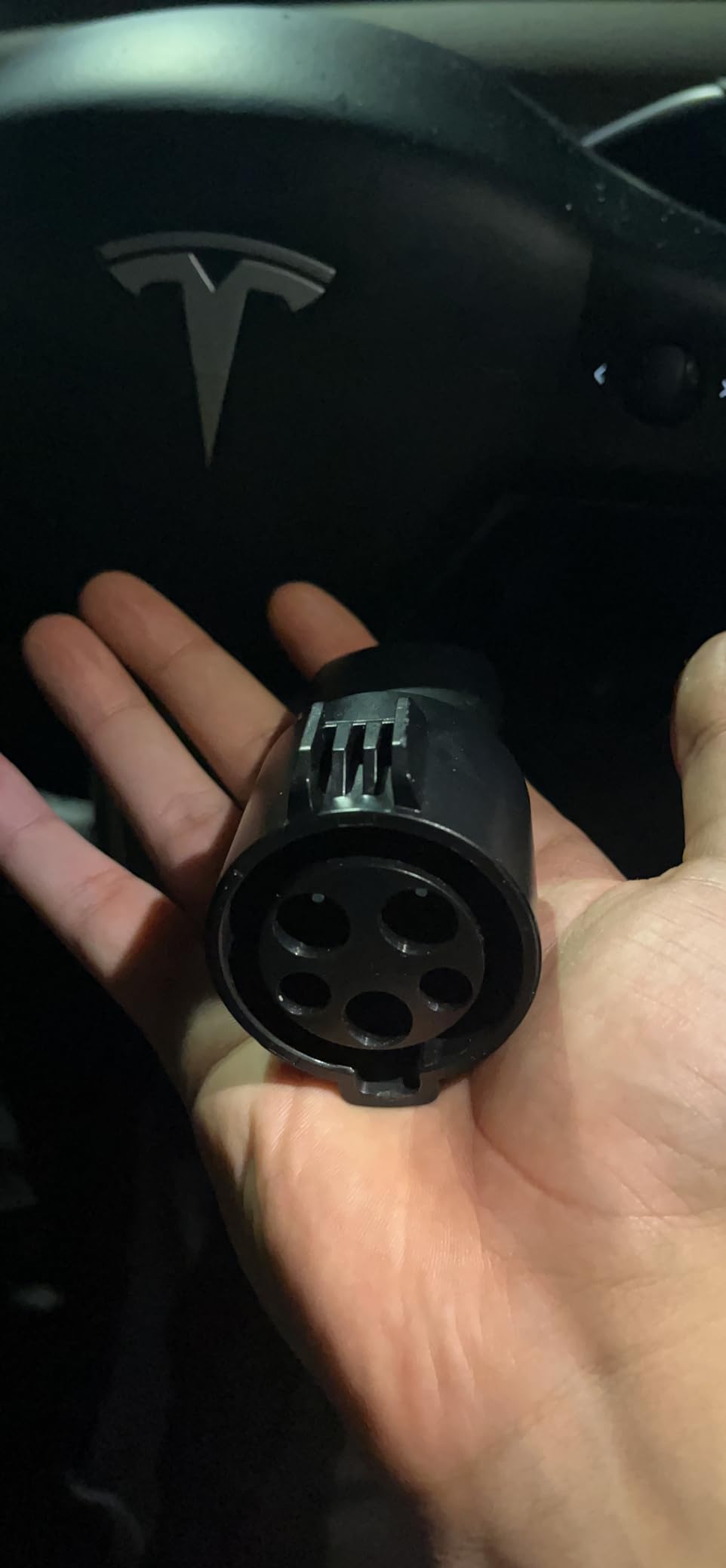 J1772 to Tesla Charger Adapter, Up to 80Amp 240v AC, Mobile EV Adapter for Tesla Model 3/Y/X/S with Fast Charging, Compatible with EVSE Charger, SAE J1772 Charging Adaptor for Tesla Cars Only customer photo 2