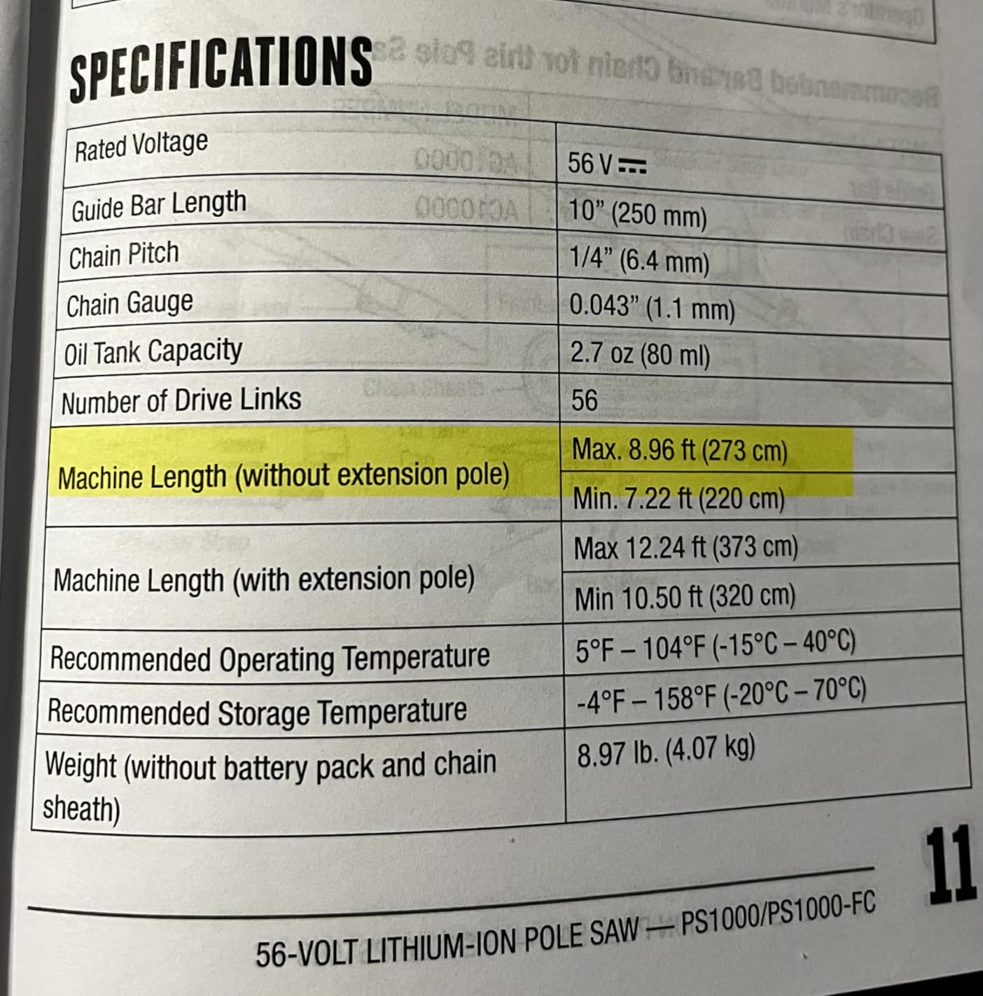 EGO Power+ Pole Saw for Tree Trimming, Cordless Electric Pole Saw with Telescopic LED Cut Line Indicator, Includes 56V 2.5Ah Battery and Charger - PS1001 customer photo 1
