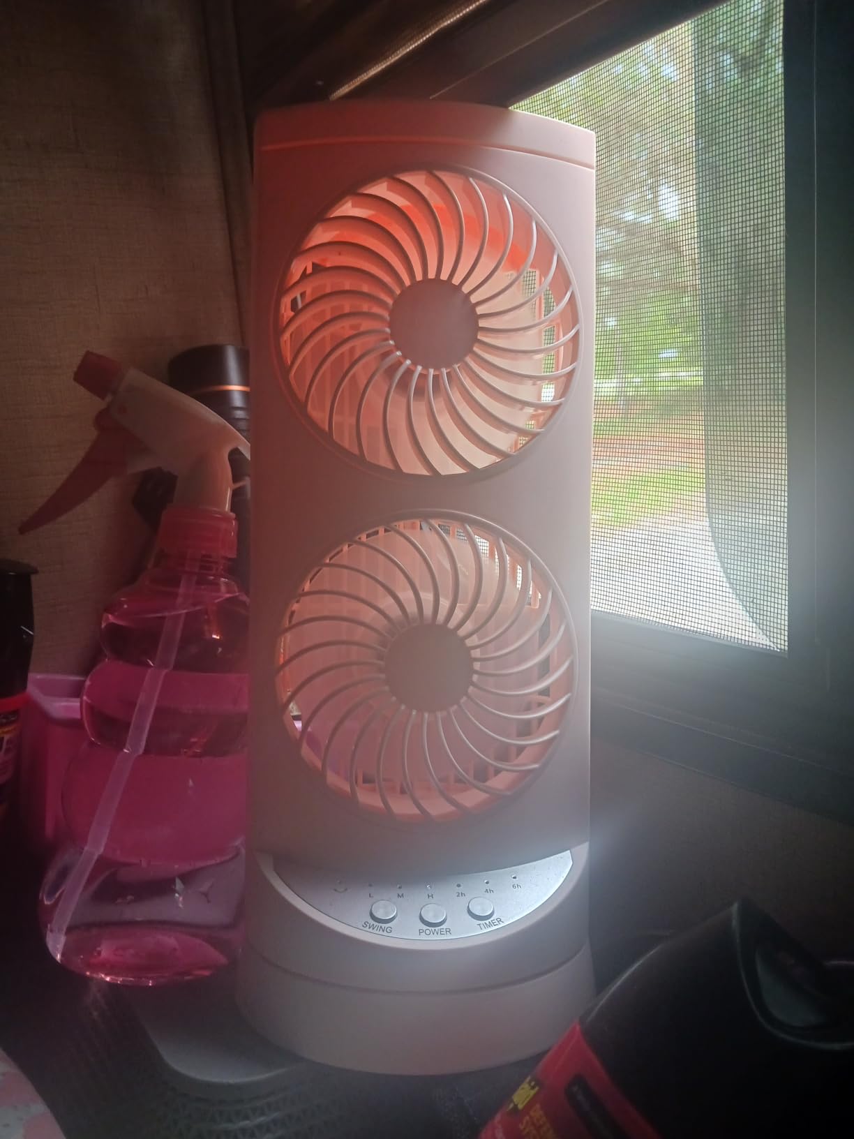 Personal Tower Cooling Fans that Blow Cold Air, 25dB Quiet Fan with 24ft/s | Standing Small Desk Fan with 3 Speeds & Timer, 60° & 110° Oscillating Table Fan, Electric Floor Fan for Bedroom, Home customer photo 1