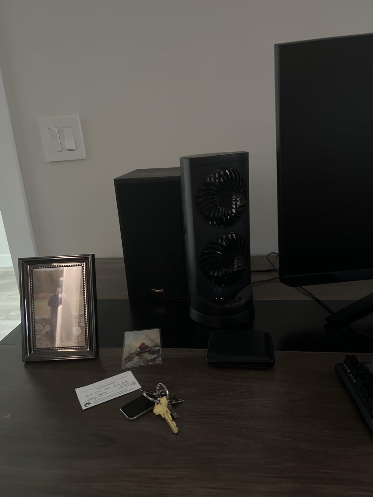 Personal Tower Cooling Fans that Blow Cold Air, 25dB Quiet Fan with 24ft/s | Standing Small Desk Fan with 3 Speeds & Timer, 60° & 110° Oscillating Table Fan, Electric Floor Fan for Bedroom, Home customer photo 2