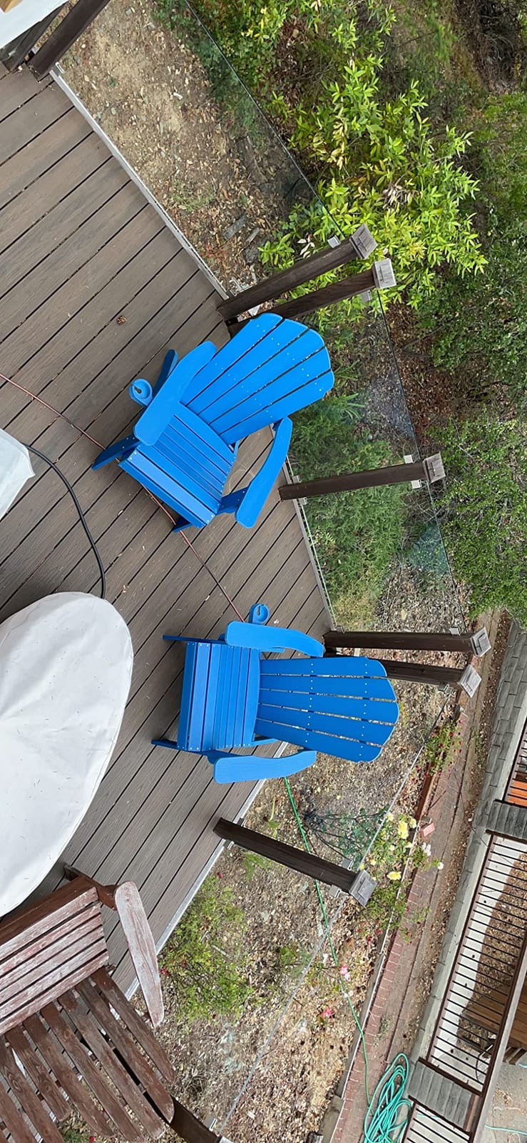 YEFU Oversized Adirondack Chair with Cup-Holder - Grey customer photo 2