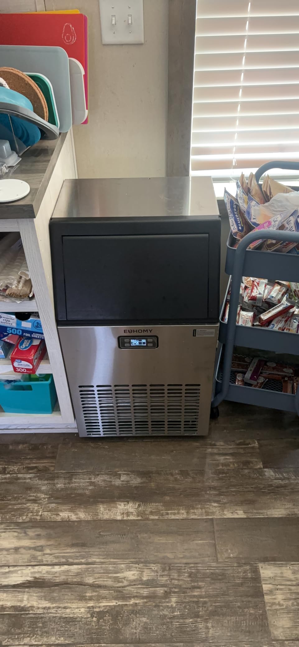 EUHOMY Commercial Ice Maker Machine - 100lbs Daily Production, 33lbs Ice Storage, Stainless Steel Freestanding & Under Counter Ice Maker, Ideal Ice Maker for Home/Bar/Restaurant/Outdoor Activities customer photo 2