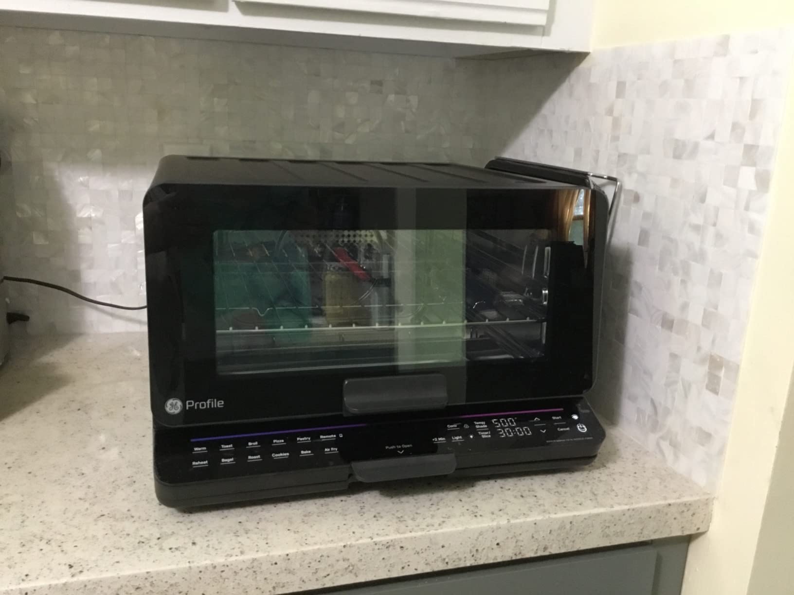 GE Profile PTS9200BNBB Smart Oven with No Preheat, 11-in-1 Countertop Double Oven including Air Fry, Warm, Toast, Broil, Roast, Pastry, Reheat, WiFi Connected, Black customer photo 2