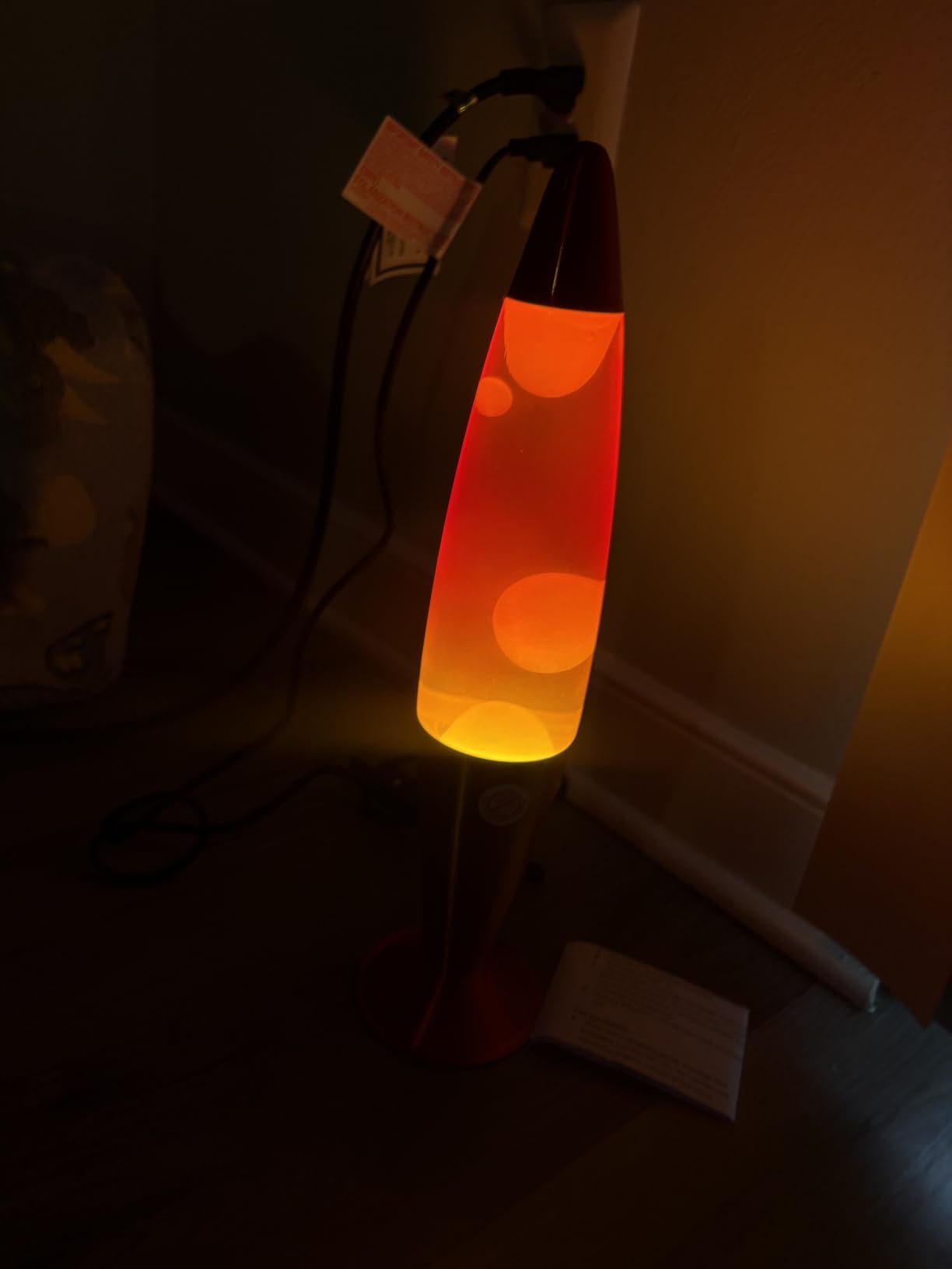16 Inch Vintage Motion Lamp, 2 Bulbs, Stress Lamp, Relaxing Night Light Mood Lighting, White Wax Blue Liquid customer photo 2