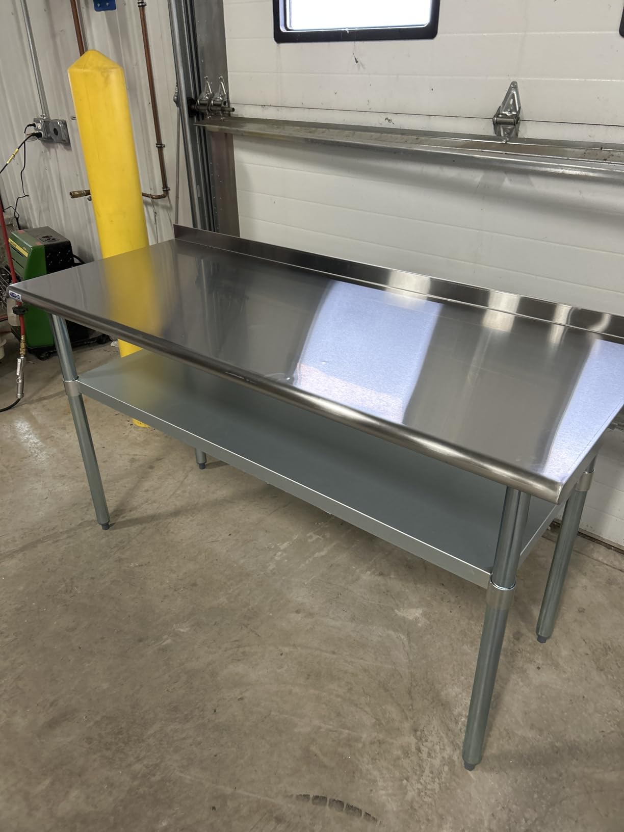 HARDURA Stainless Steel Prep & Work Table 24 x 60 Inches Backsplash | NSF Commercial Countertop Surface customer photo 1