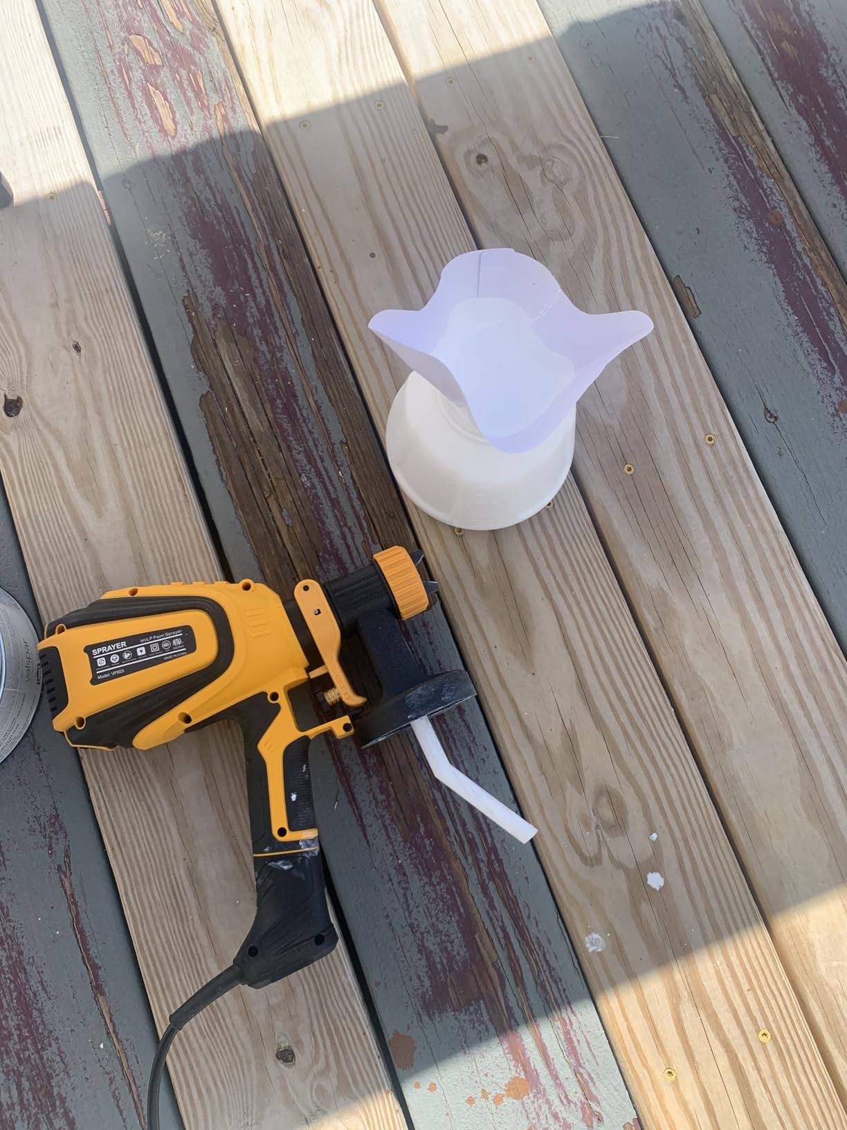 VONFORN Paint Sprayer, 700W Spray Paint Gun with 4 Nozzles & 3 Patterns (VF803 Blue) customer photo 2