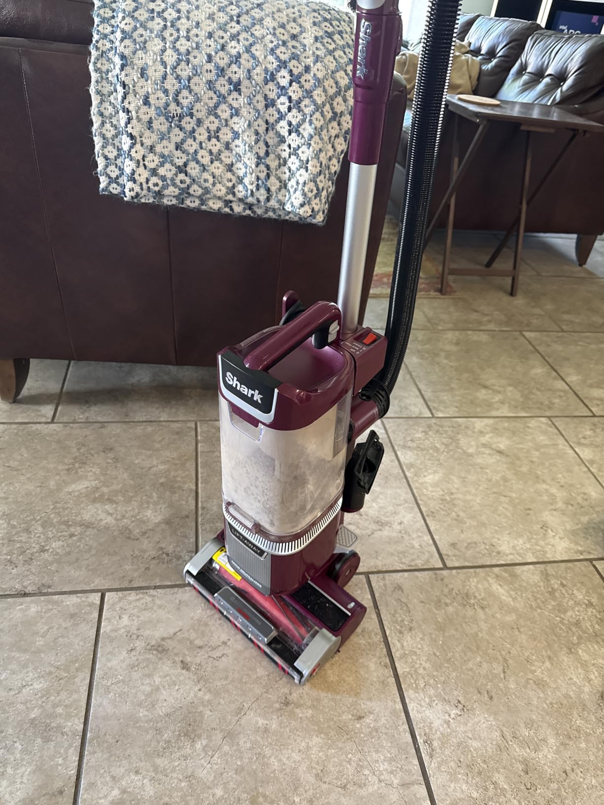 Shark Rotator Lift-Away Vacuum with DuoClean PowerFins, Wine Purple, LA702 | DuoClean PowerFins HairPro, Odor Neutralizer, Lift-Away Pod, HEPA Seal, LED Headlights, Crevice and Upholstery Tools, Pet customer photo 1