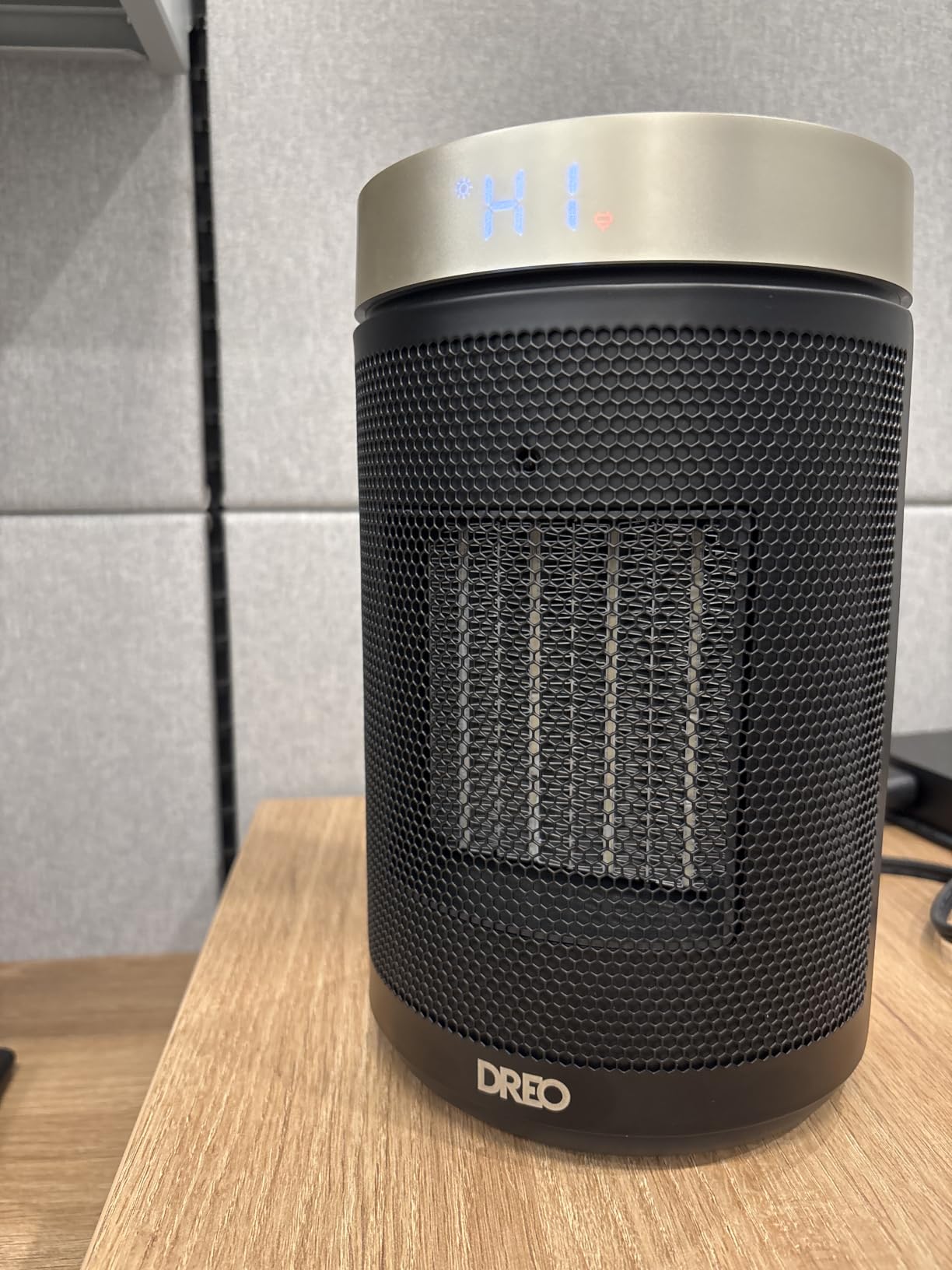 DREO Space Heater, Portable Electric Heaters for Indoor Use with Thermostat | 2026 Upgraded, 34dB Quiet, 12H Timer, 5 Mode, Remote, 1500W PTC Ceramic Fast Safety Heat for Office Bedroom Home, Gold customer photo 1