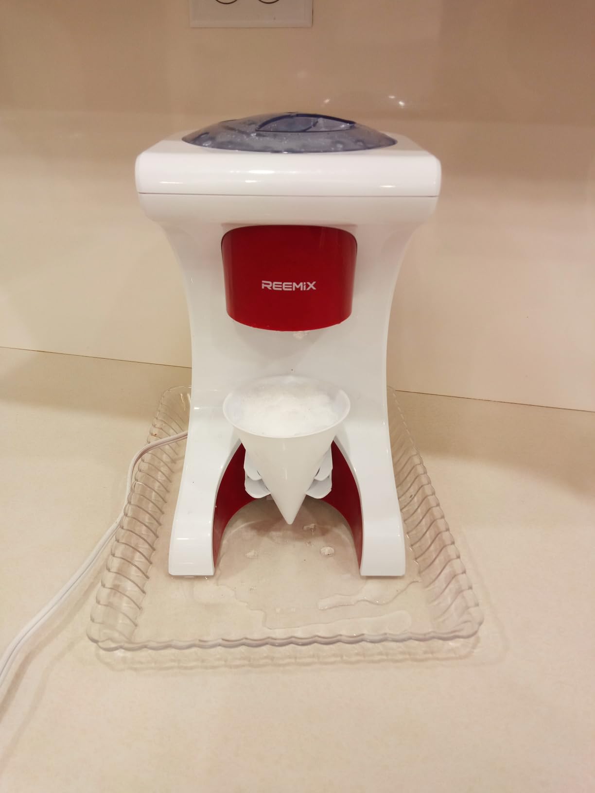 Shaved Ice Machine Snow Cone Machine, Reemix Slushie Machine customer photo 2