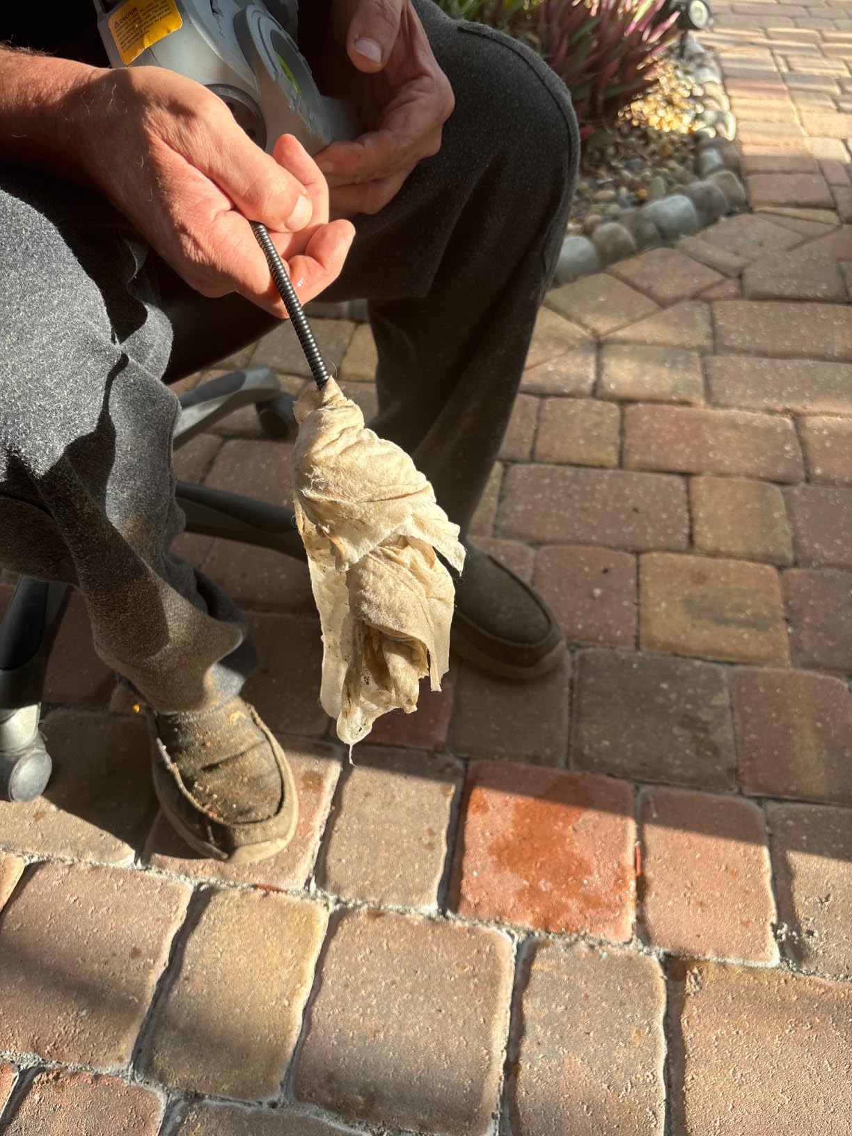 WORKPRO 20V Cordless Electric Drain Auger, 25 ft Plumbing Snake, 2.0Ah Battery customer photo 1