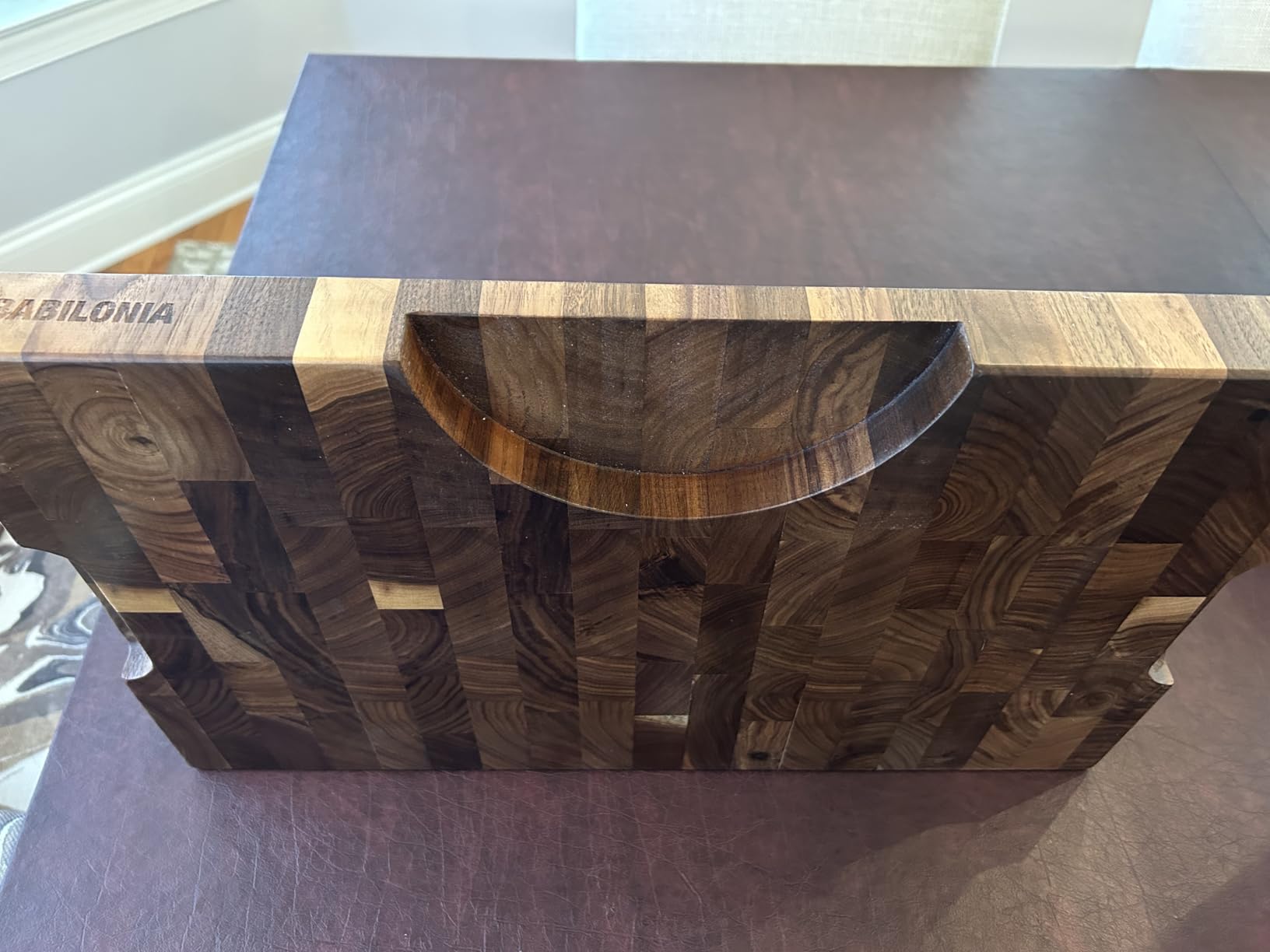 American Walnut Wood Cutting Board, End Grain Butcher Block for Kitchen customer photo 1