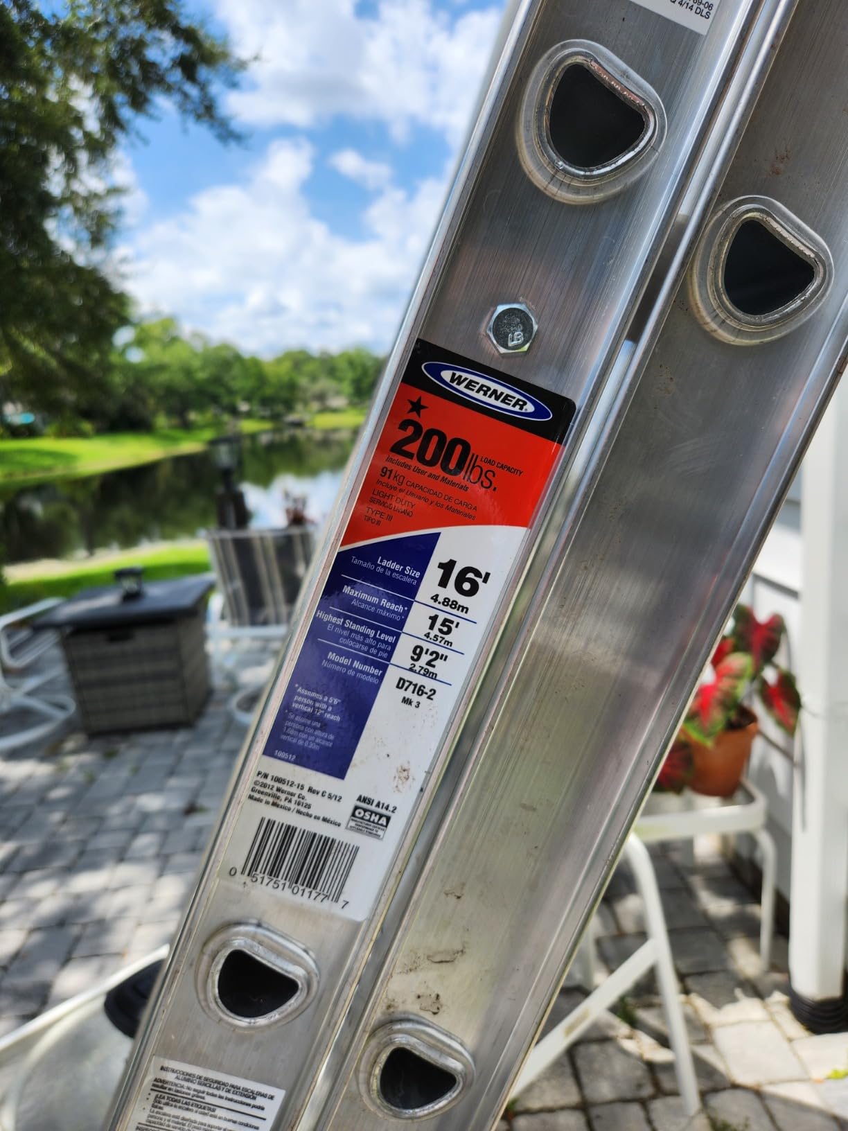 Ladder Stabilizer, Heavy Duty Aluminum Extended Ladder Accessory for Roof Gutter Guard Cleaning Tools, Ladder Stand-Off Wing Span/Wall Ladder Hooks with Non-Slip Rubber Bottom pad (Patent) customer photo 1
