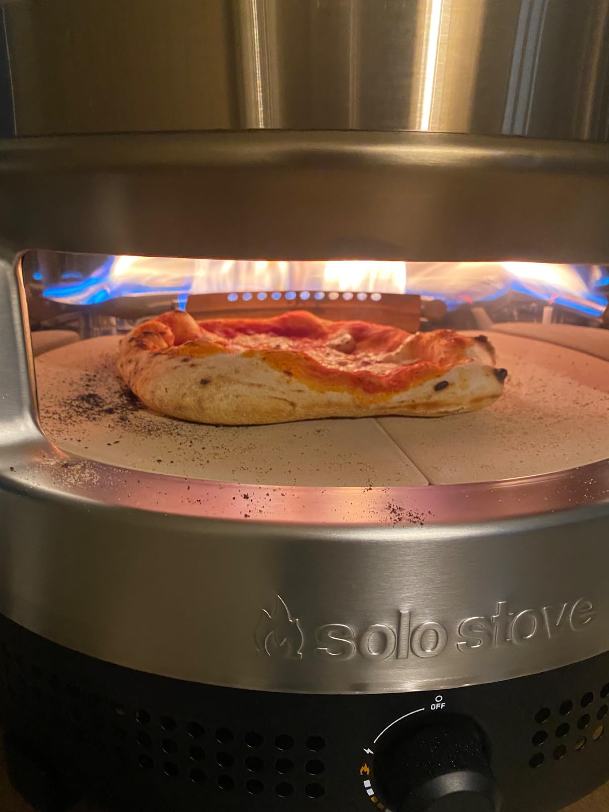 Solo Stove Pi Prime Propane Pizza Oven | Portable Outdoor Gas Pizza Oven | Cordierite Pizza Stone, Demi-Dome Heating, 13
