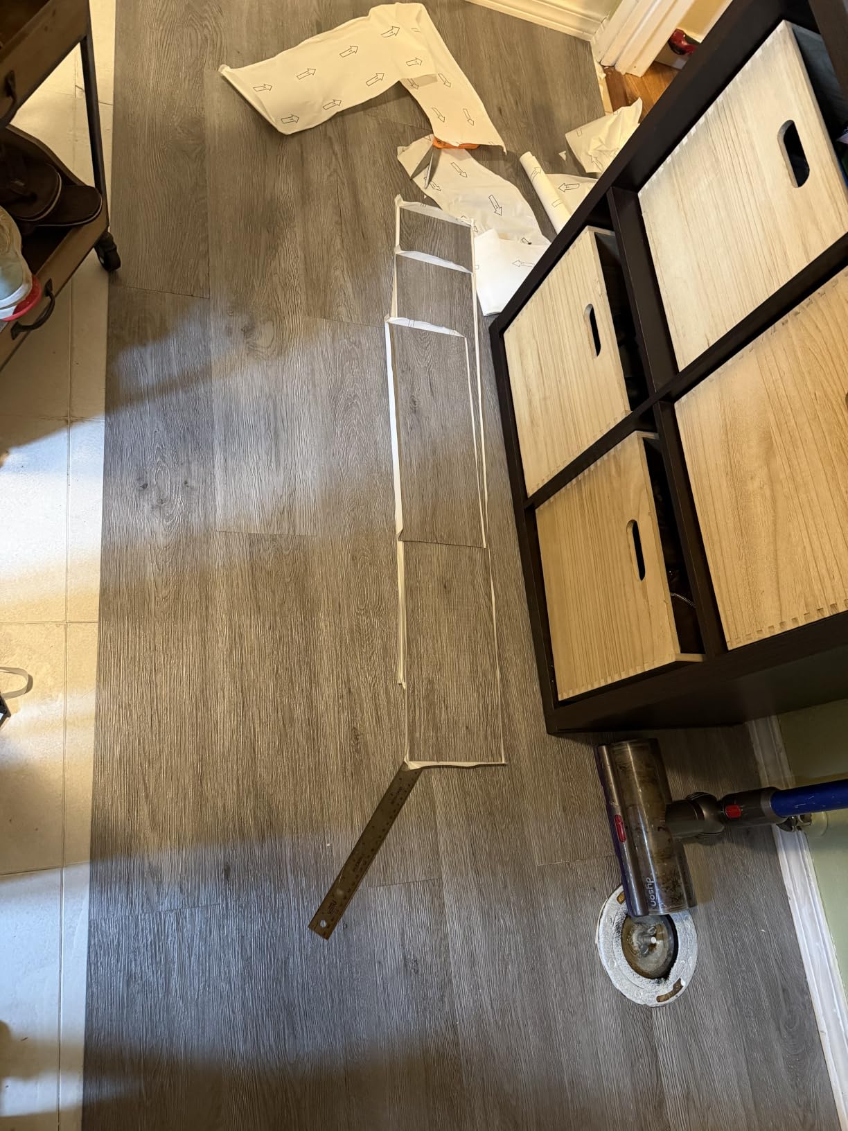 Art3d 36-Pack Wood Texture Peel and Stick Vinyl Flooring Tiles, Grey Ash | 18 & 54 sq.ft Options, Rigid Surface Hard Core, Waterproof, Self-Adhesive, Impact Resistant, Fit Indoor Household Spaces customer photo 1