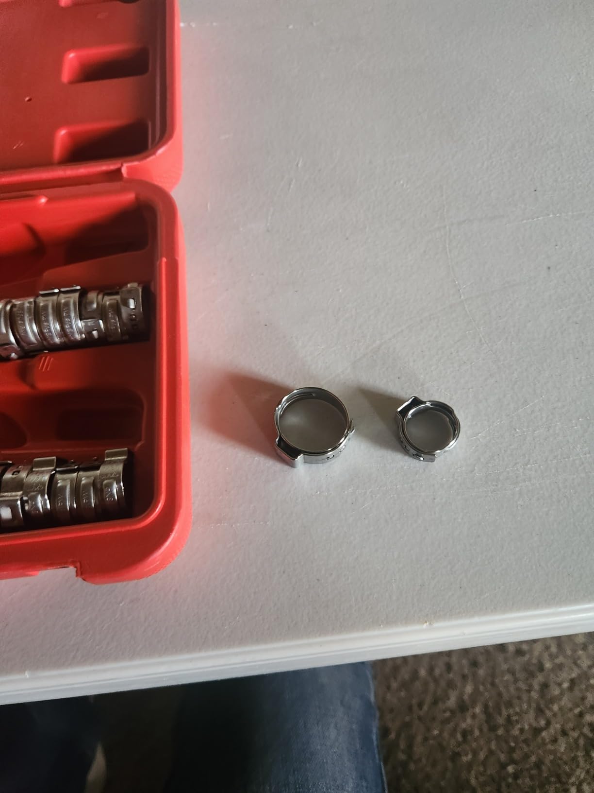 iCrimp PEX Crimping Tool Kit for 3/8-in, 1/2-in, 3/4-in, 1-in PEX Clamp Cinch & Removal, c/w 1/2''(20 Pack) and 3/4''(10 Pack) PEX Clamp Rings, PEX Tubing Cutter customer photo 1