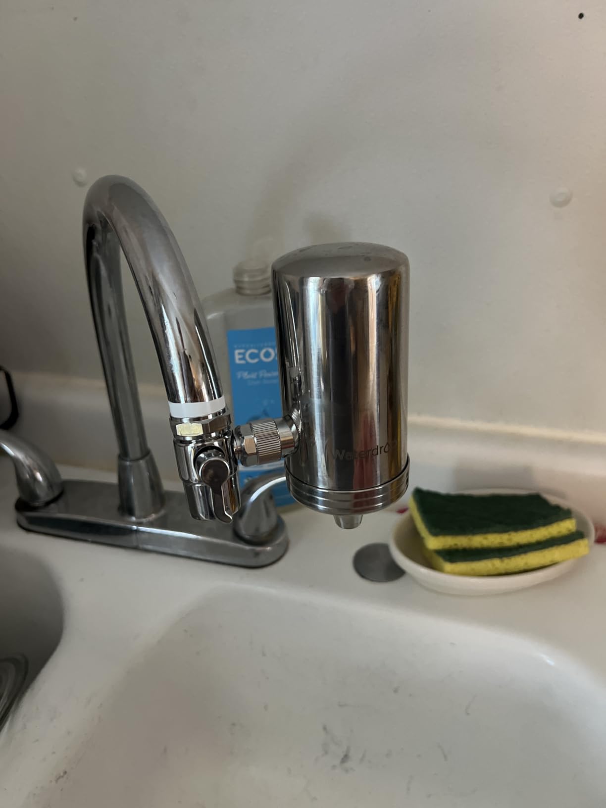 Waterdrop FC-06 Water Filter for Sink Faucet with 4 Filters | Reduce Chlorine, 360° Rotating Stainless Steel, NSF Certified Faucet Water Filter for Kitchen Sink, 1 Year Long Life customer photo 1