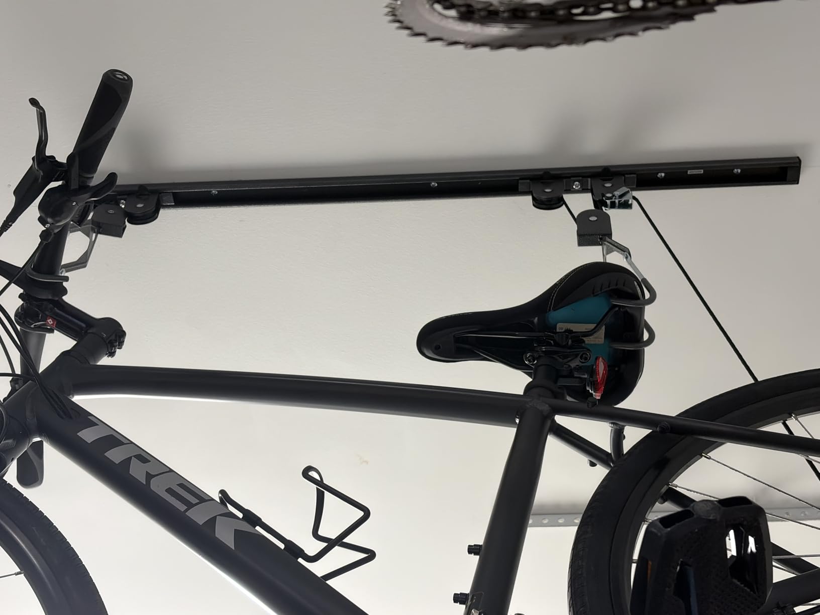 Bike Hoist- Heavy Duty for Space Saving - Road, Commuter & Mountain Bikes, Holds Kayaks & Ladders - No-Hassle Installation for Quick & Easy Access customer photo 2