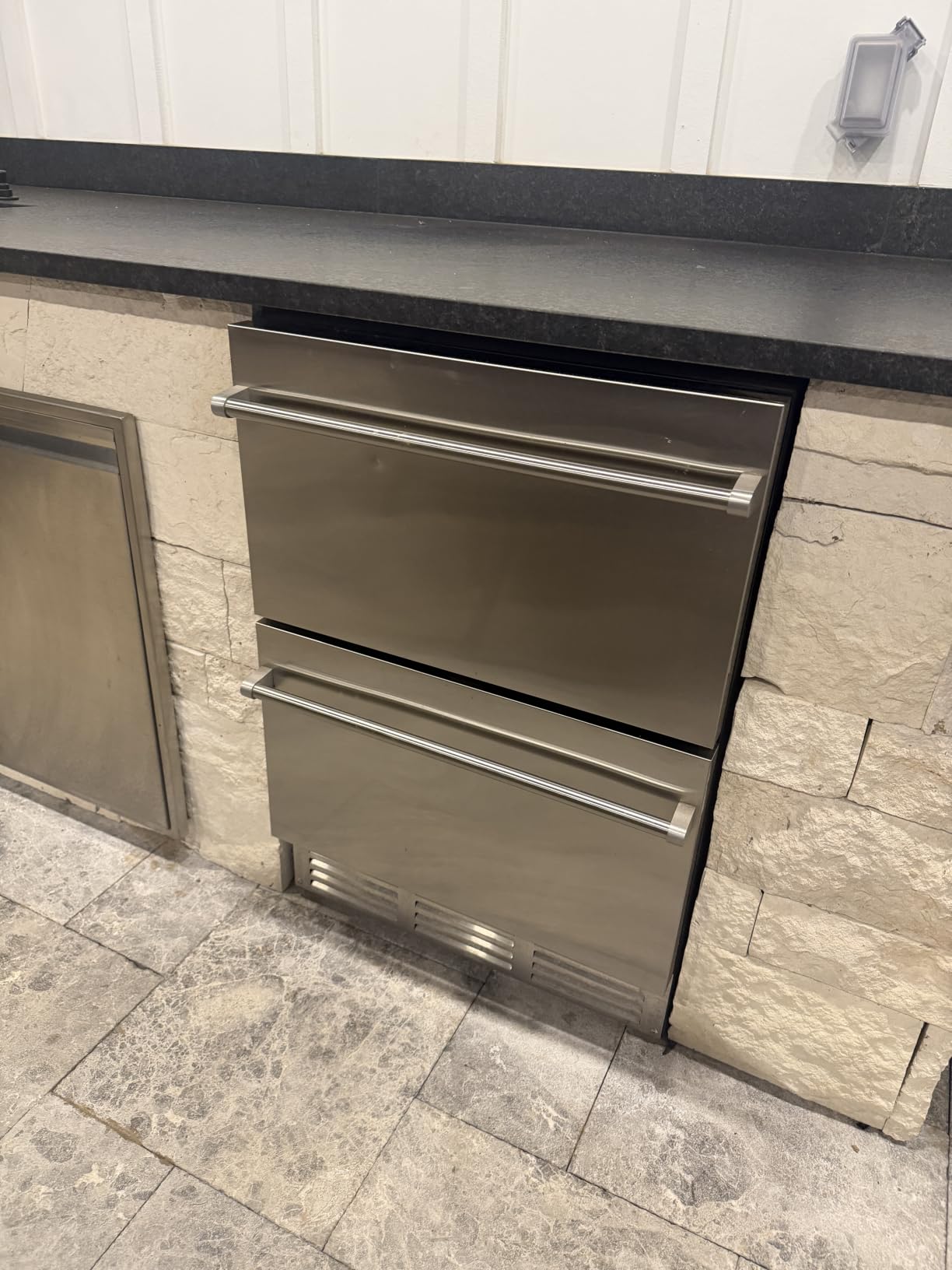 EUHOMY 24 Inch Under Counter Double Drawer Fridge, Outdoor Refrigerator | 37F to 65F, Compressor Cooling, Built-in or Freestanding, Stainless Steel Door, Digital Temperature Control, Outdoor Use customer photo 1