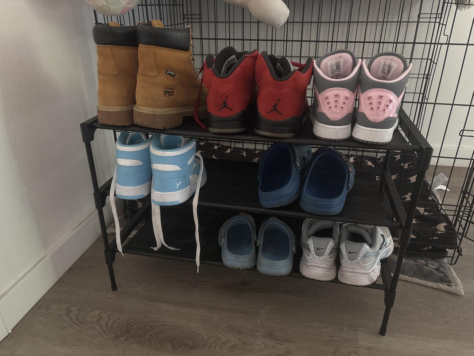 Kitsure Shoe Rack - Non-Woven Shoe Rack Shelf, 27.5