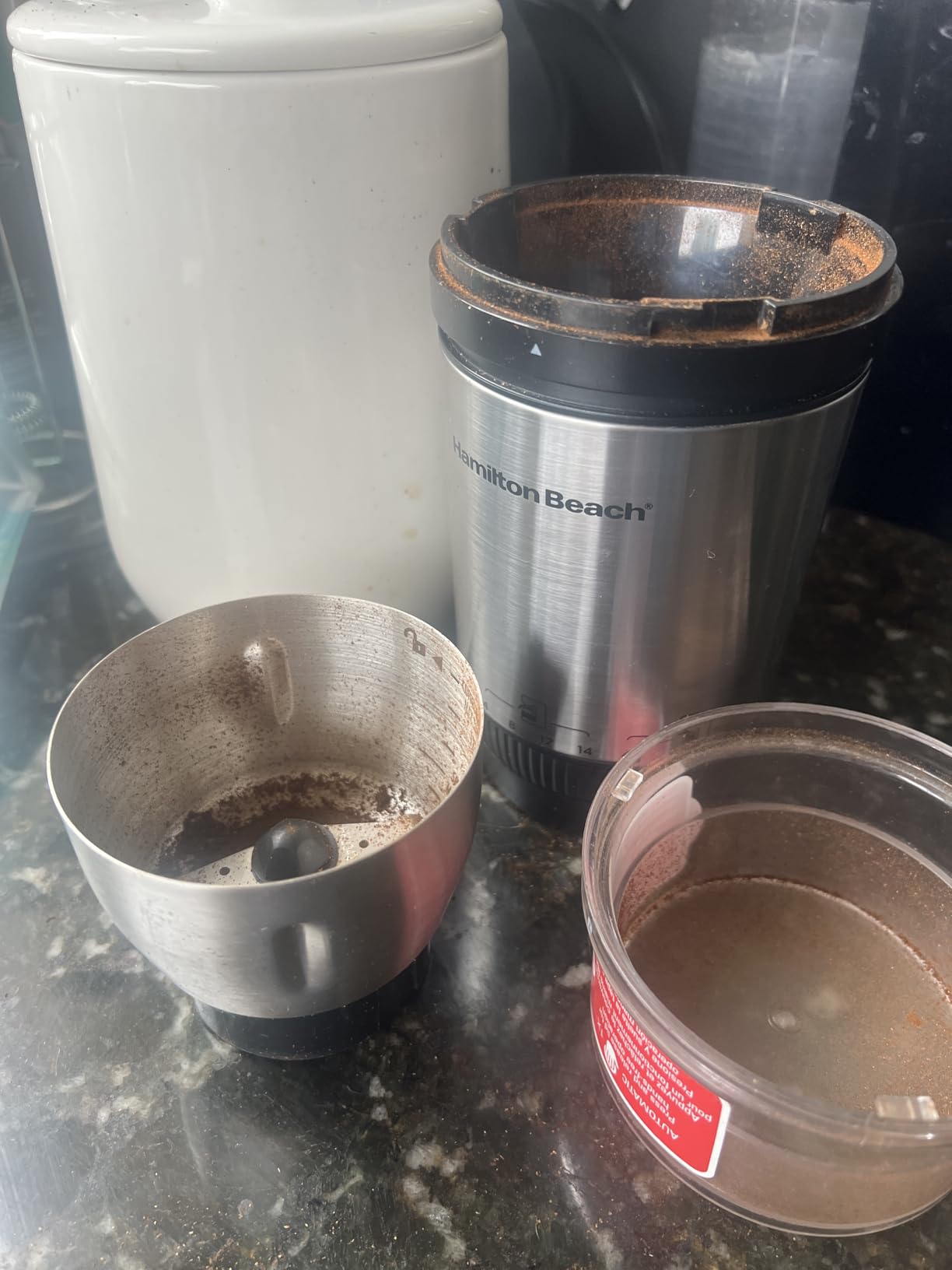 Hamilton Beach Custom Grind Electric Coffee Grinder For Up To 14 Cups | Grinds Coffee Beans, Spices & More | Hands-Free Operation, Auto Shutoff | Easy-Clean Removable Chamber | Stainless Steel customer photo 1