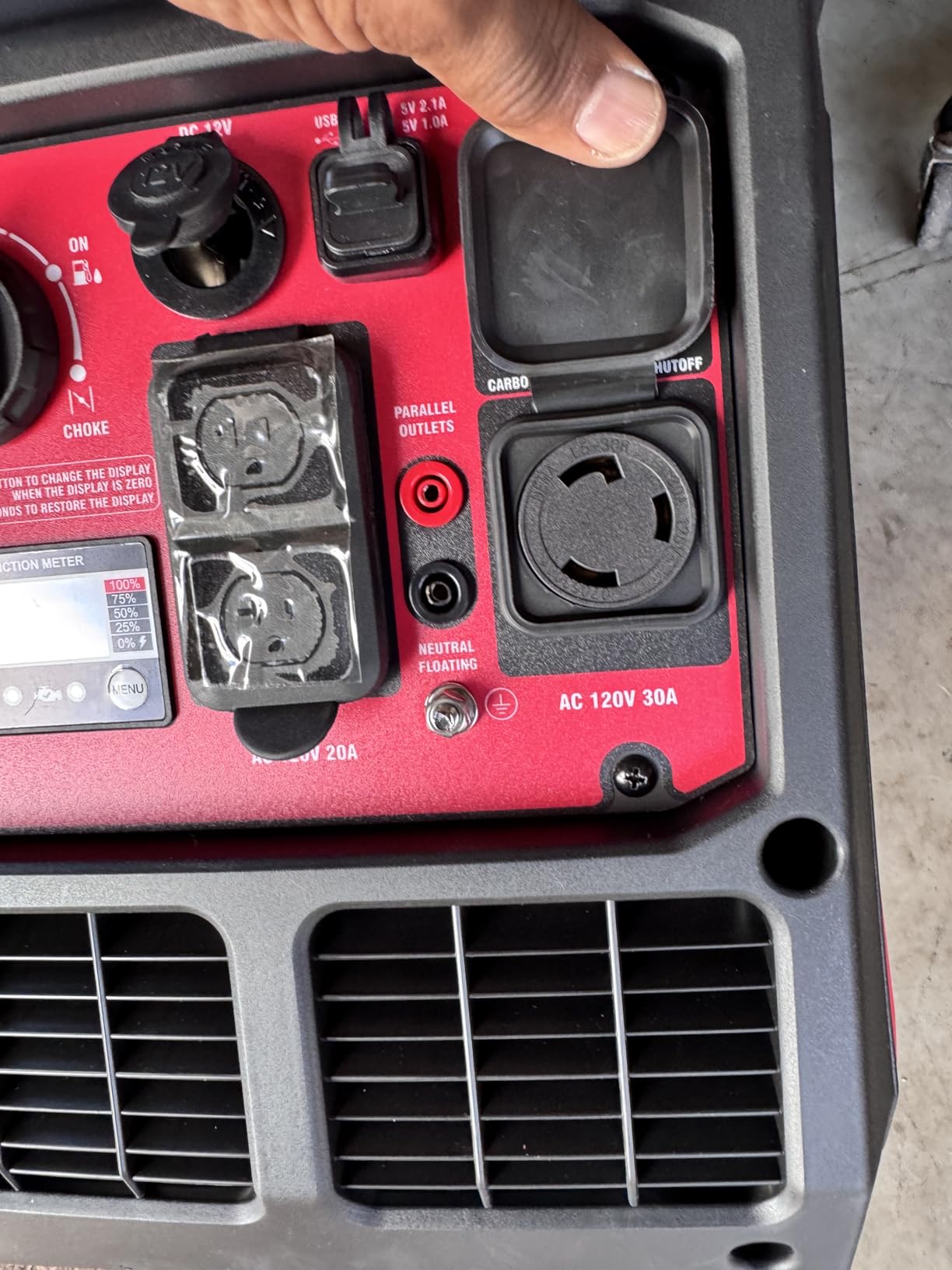 PowerSmart 3000 Watt Portable Inverter Generator for Camping or Home Use | CO Sensor, Super Quiet customer photo 2
