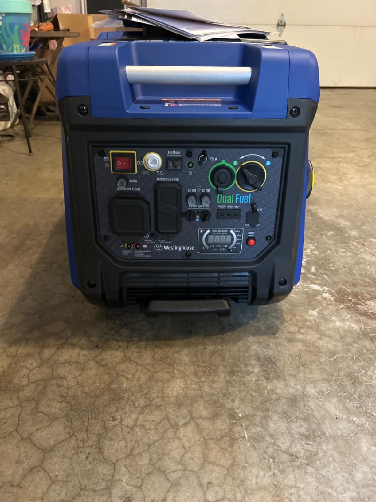 Westinghouse 4000 Peak Watt Super Quiet Dual Fuel Portable Inverter Generator, Wheel & Handle Kit, Gas & Propane Powered, RV Ready, CO Sensor, Parallel Capable customer photo 1