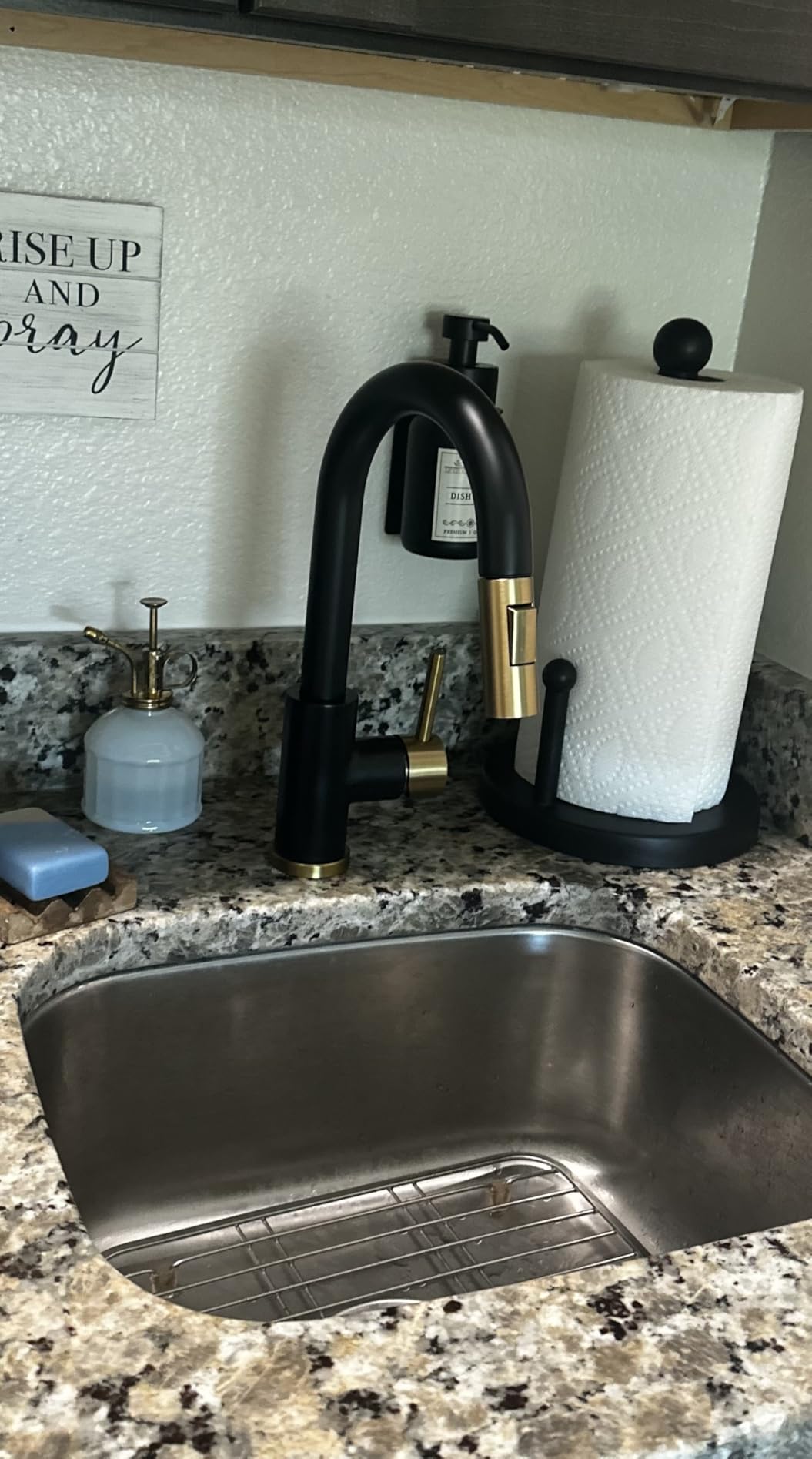 CENOSA Pot Filler Faucet Brushed Nickel for Kitchen Over Stove | 22.5 Inch Wall Mount Folding Stretchable Kitchen Stainless Steel Pot Filler Double Joint Swing Arm Two Handles NPT customer photo 2