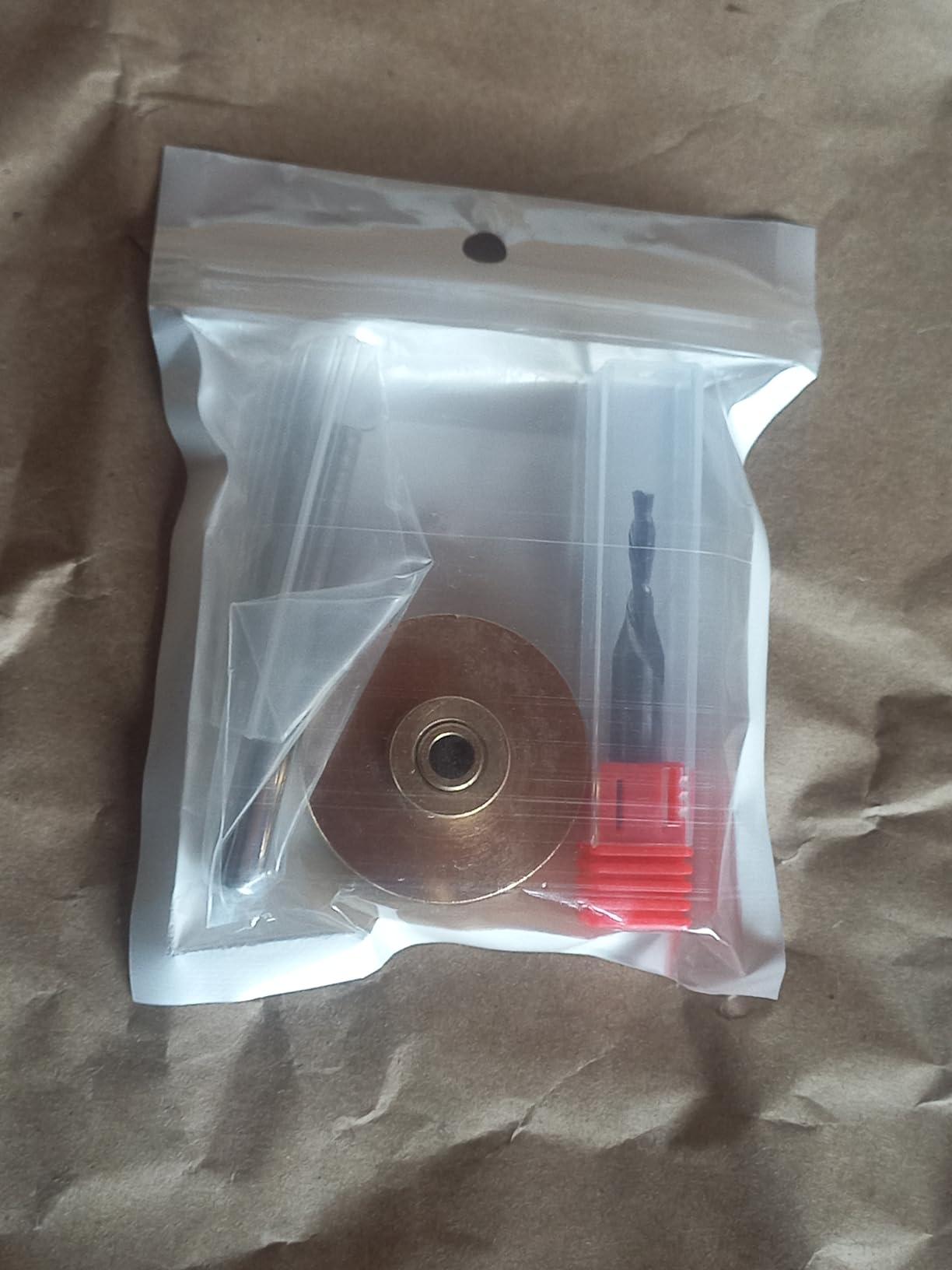 71333 Router Bits Solid Brass Inlay Kit for 1/4 Templates for High RPM Routing, Includes 1/8