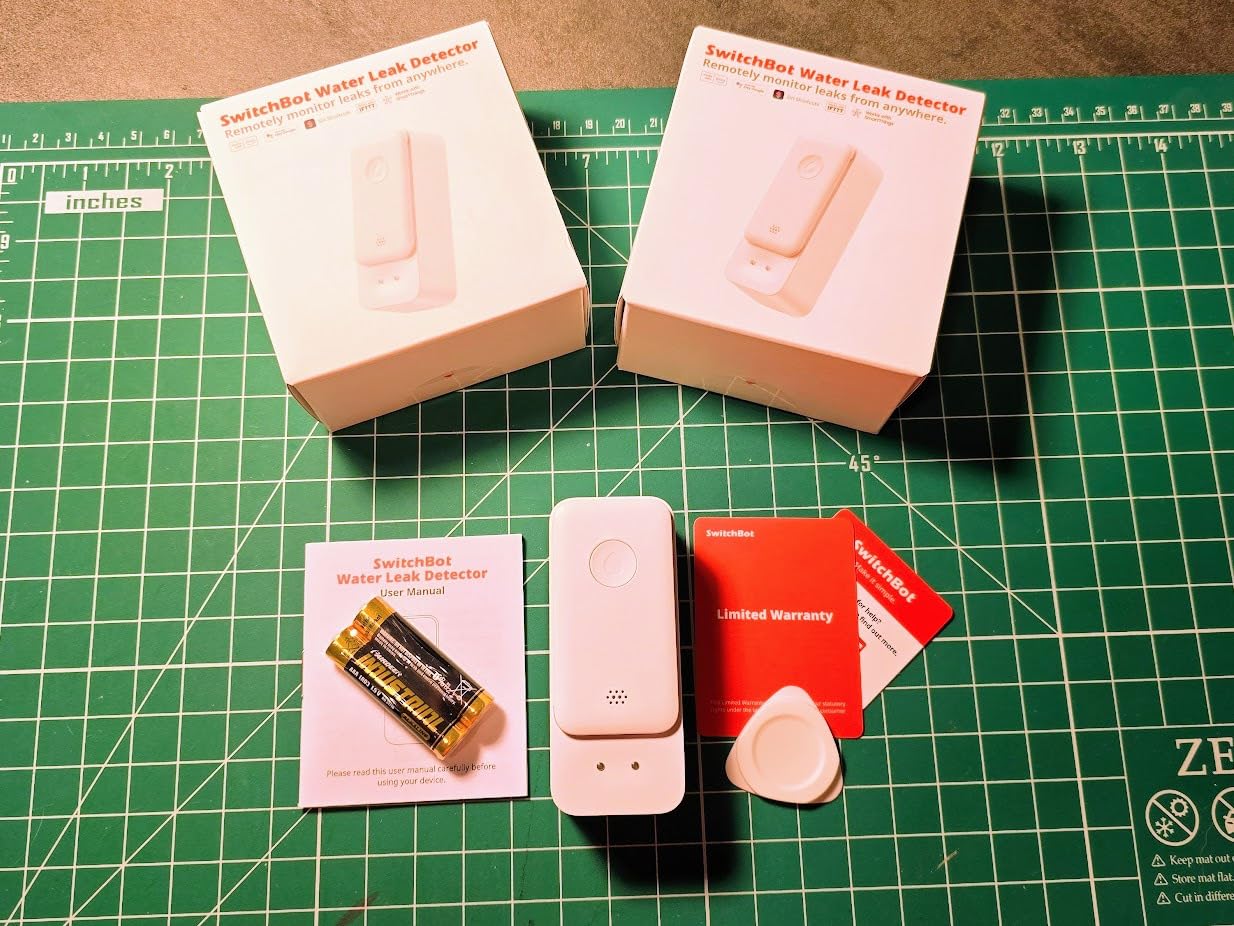 SwitchBot WiFi Water Sensor, Smart Water Leak Detector, 100dB Adjustable Alerts & App Alerts, IP67 Waterproof, Wireless Detector for Kitchen, Bathroom, Basement, No Hub Required (Support 2.4G) customer photo 2