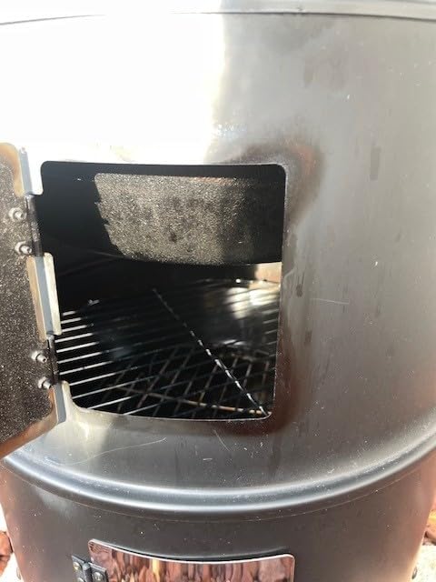 VIVOHOME 3-in-1 Vertical Charcoal Smoker | BBQ Smoker Grill with Built-in Thermometer, Air Vent, and 2 Access Doors, Ideal for Parties, Backyard, Barbecues customer photo 2