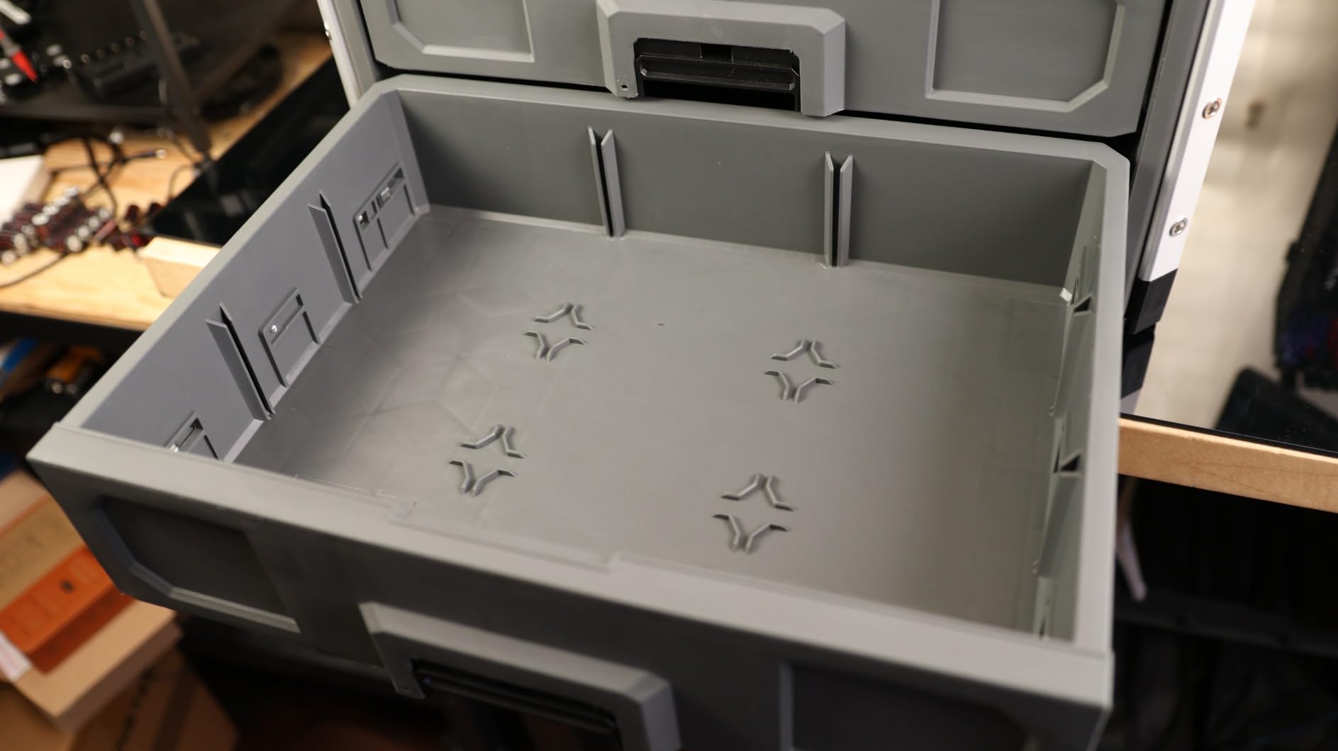 FLEX STACK PACK Storage System 3-Drawer Tool Box - FS1105, Grey/Black customer photo 1